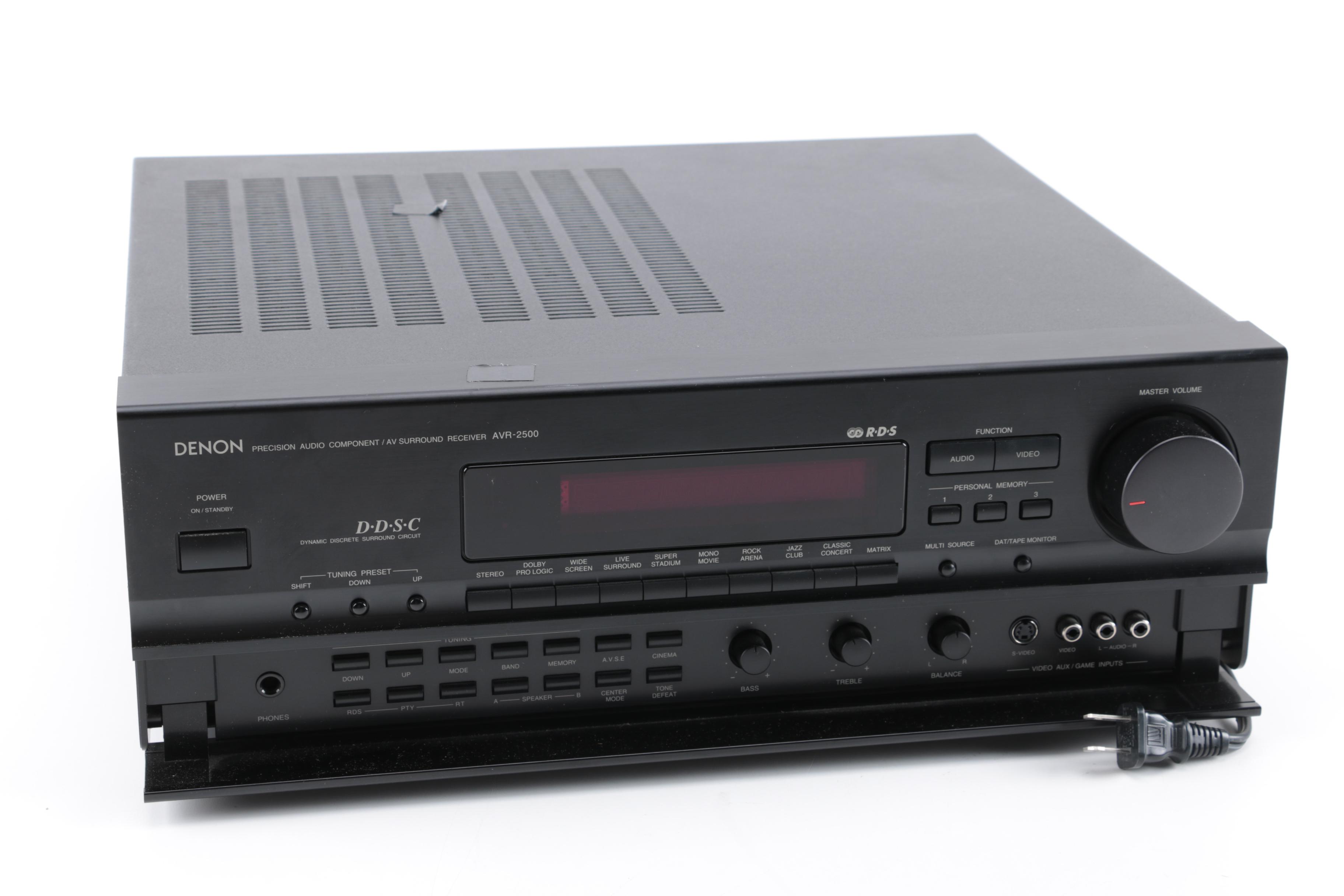 Denon AV Stereo Receiver and Technics 5-Disc CD Changer