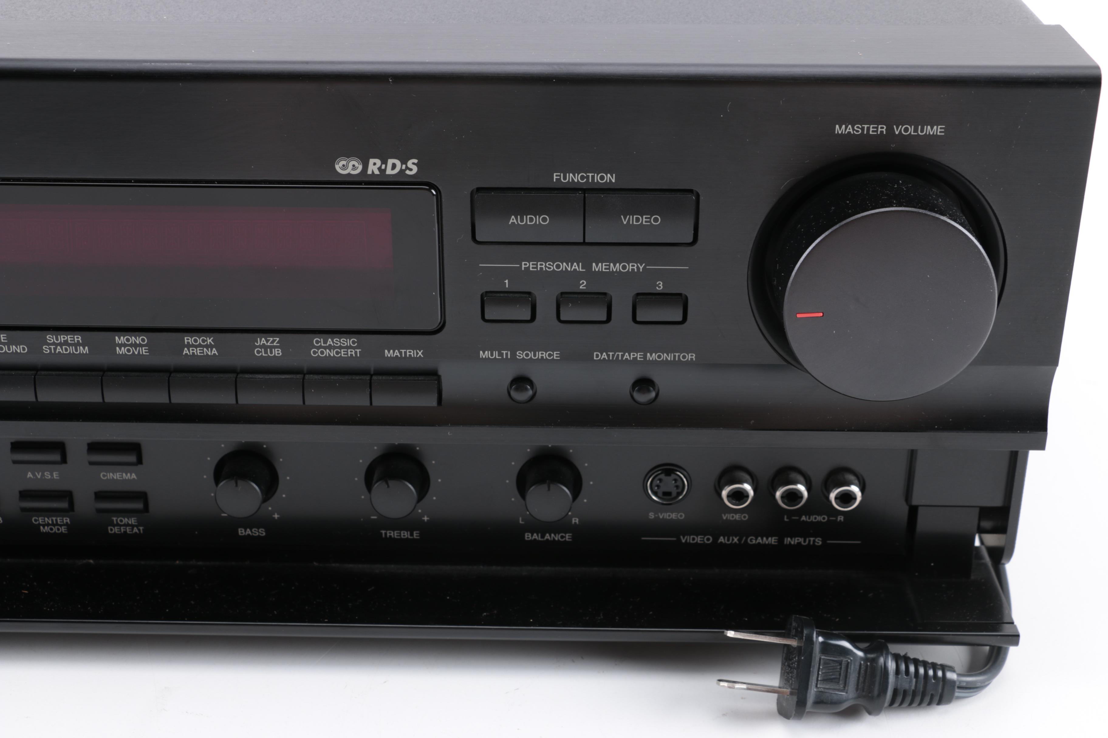 Denon AV Stereo Receiver and Technics 5-Disc CD Changer