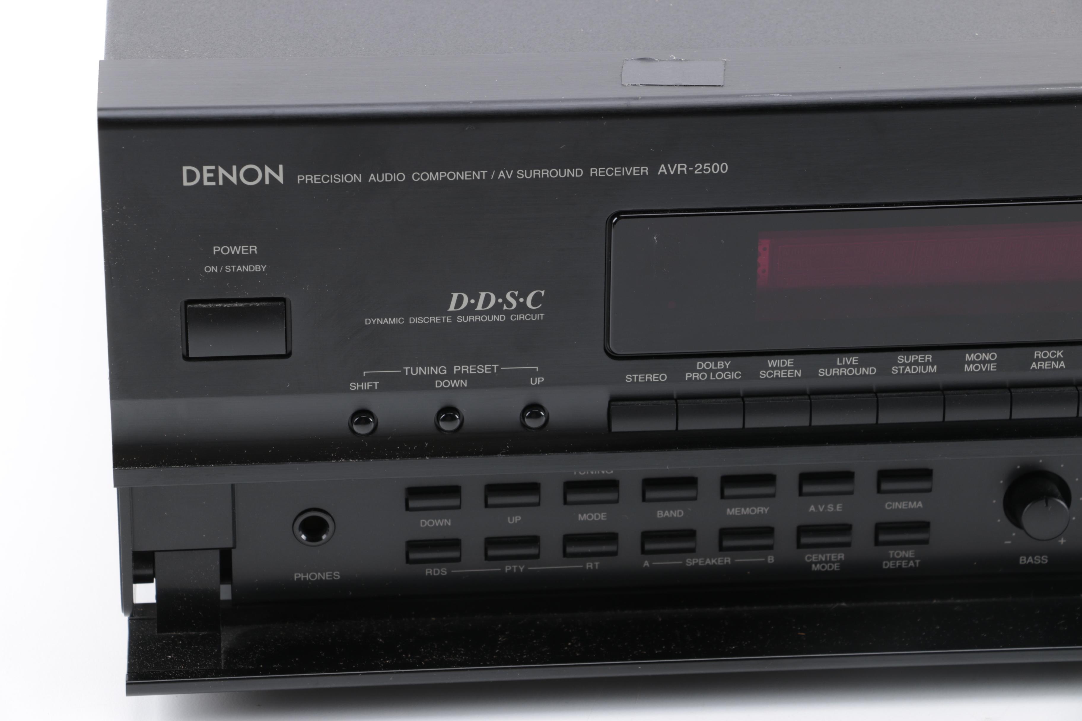 Denon AV Stereo Receiver and Technics 5-Disc CD Changer