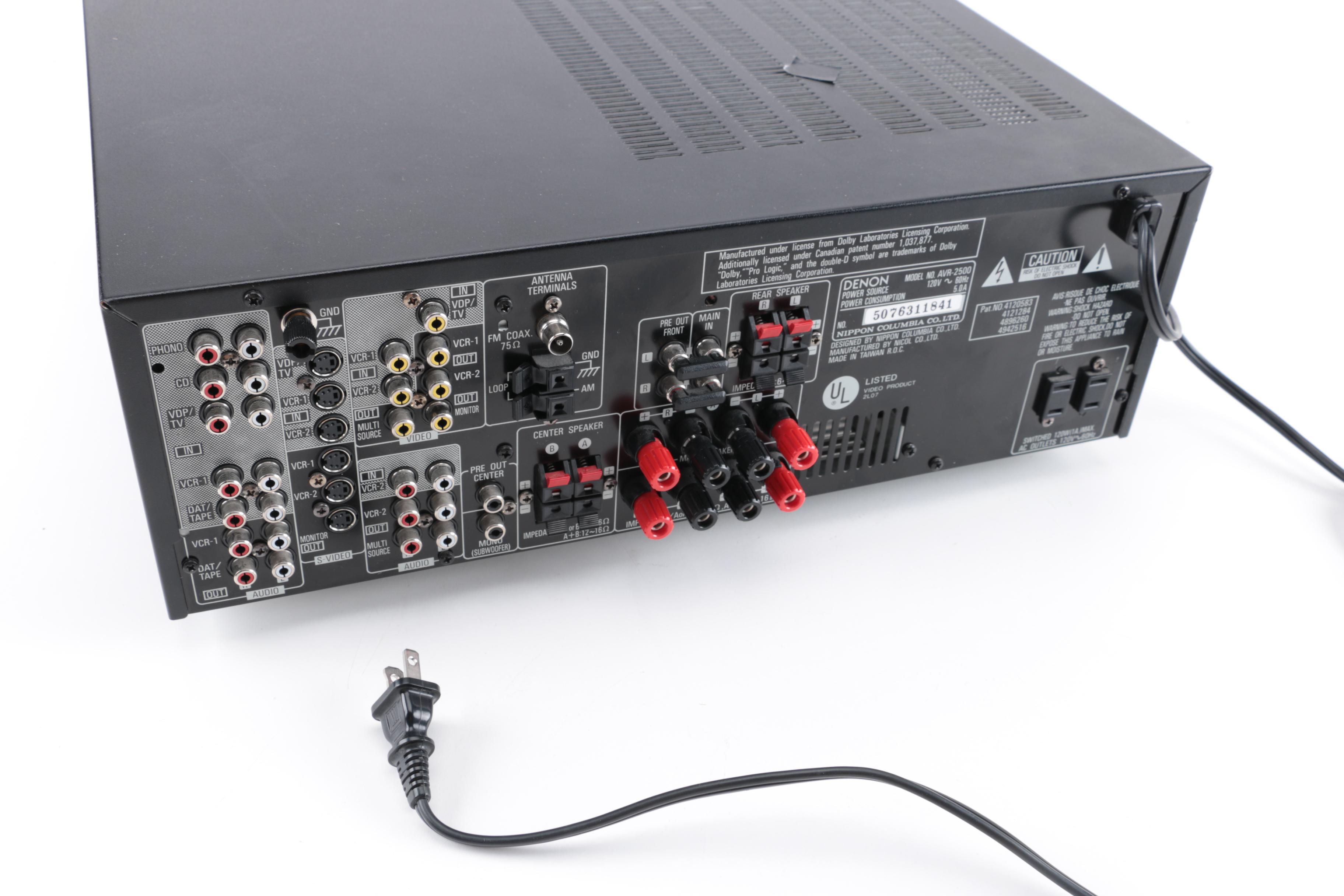 Denon AV Stereo Receiver and Technics 5-Disc CD Changer