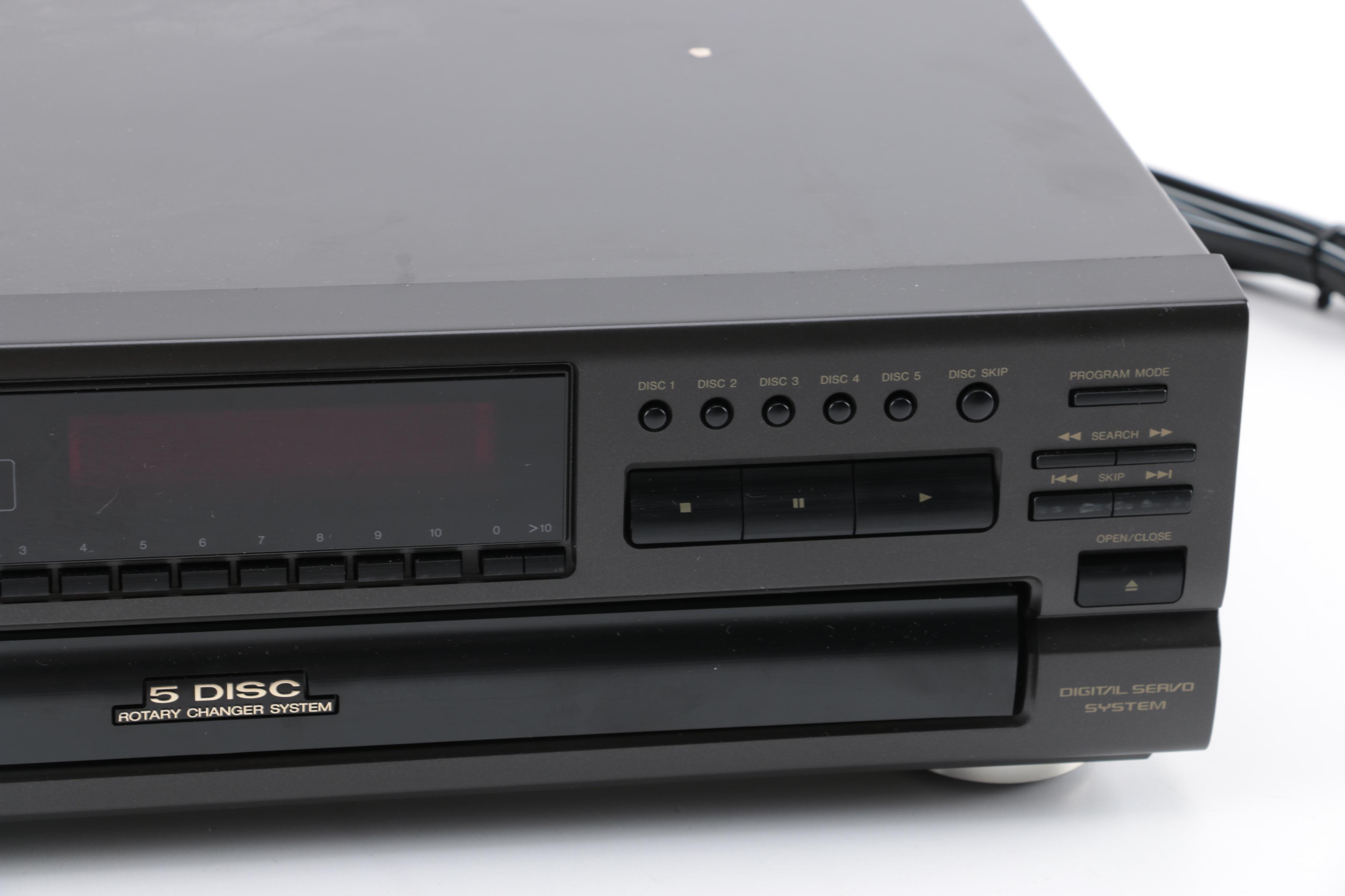 Denon AV Stereo Receiver and Technics 5-Disc CD Changer