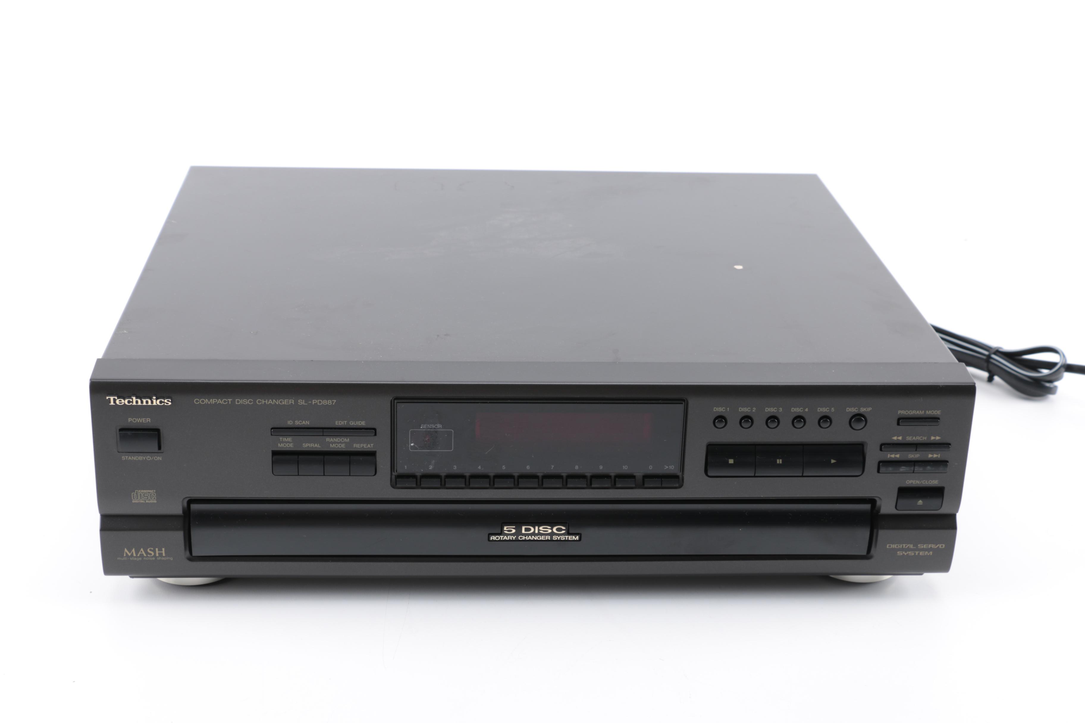 Denon AV Stereo Receiver and Technics 5-Disc CD Changer