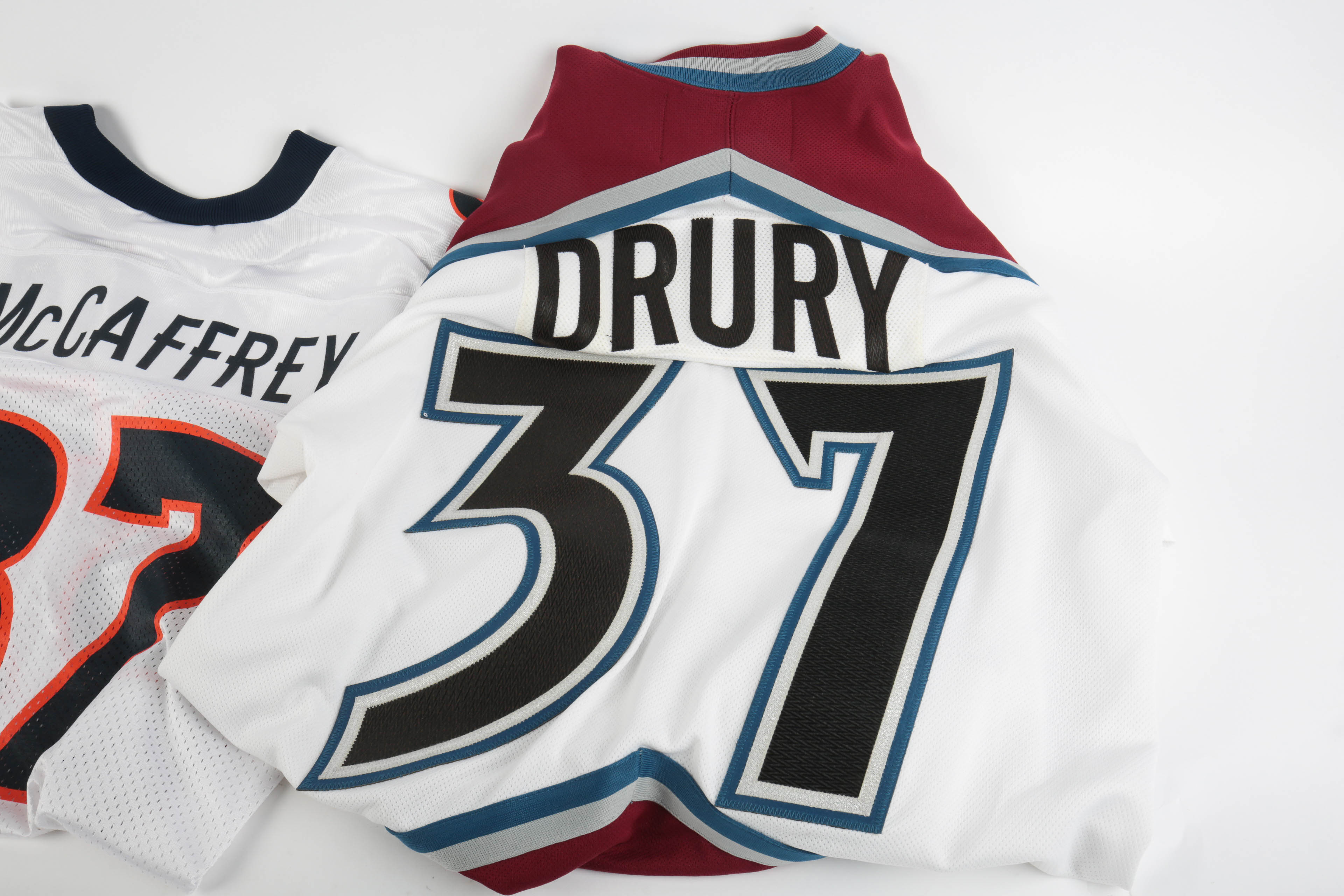 Chris Drury Colorado Avalanche Jersey and Ed McCaffrey Denver Broncos Jersey