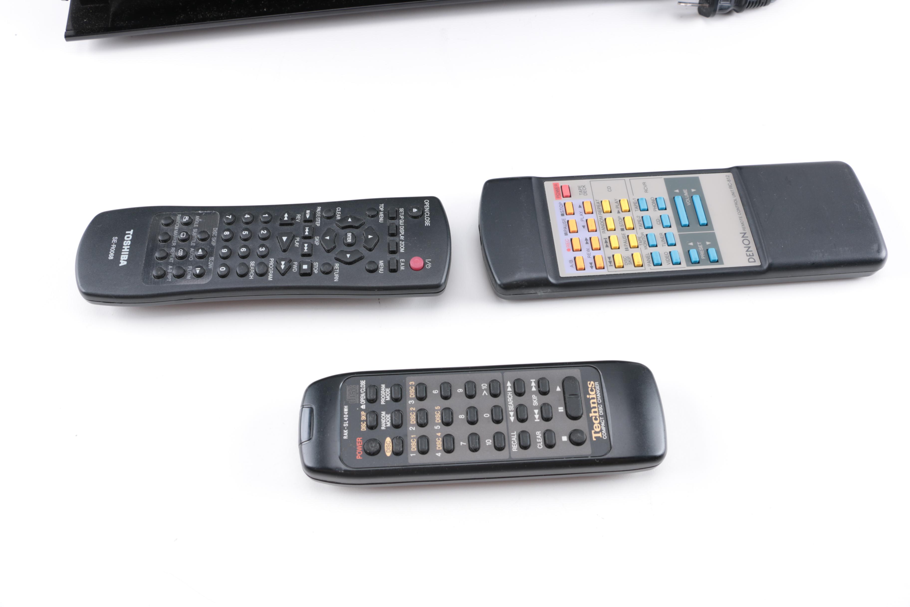 Denon AV Stereo Receiver and Technics 5-Disc CD Changer