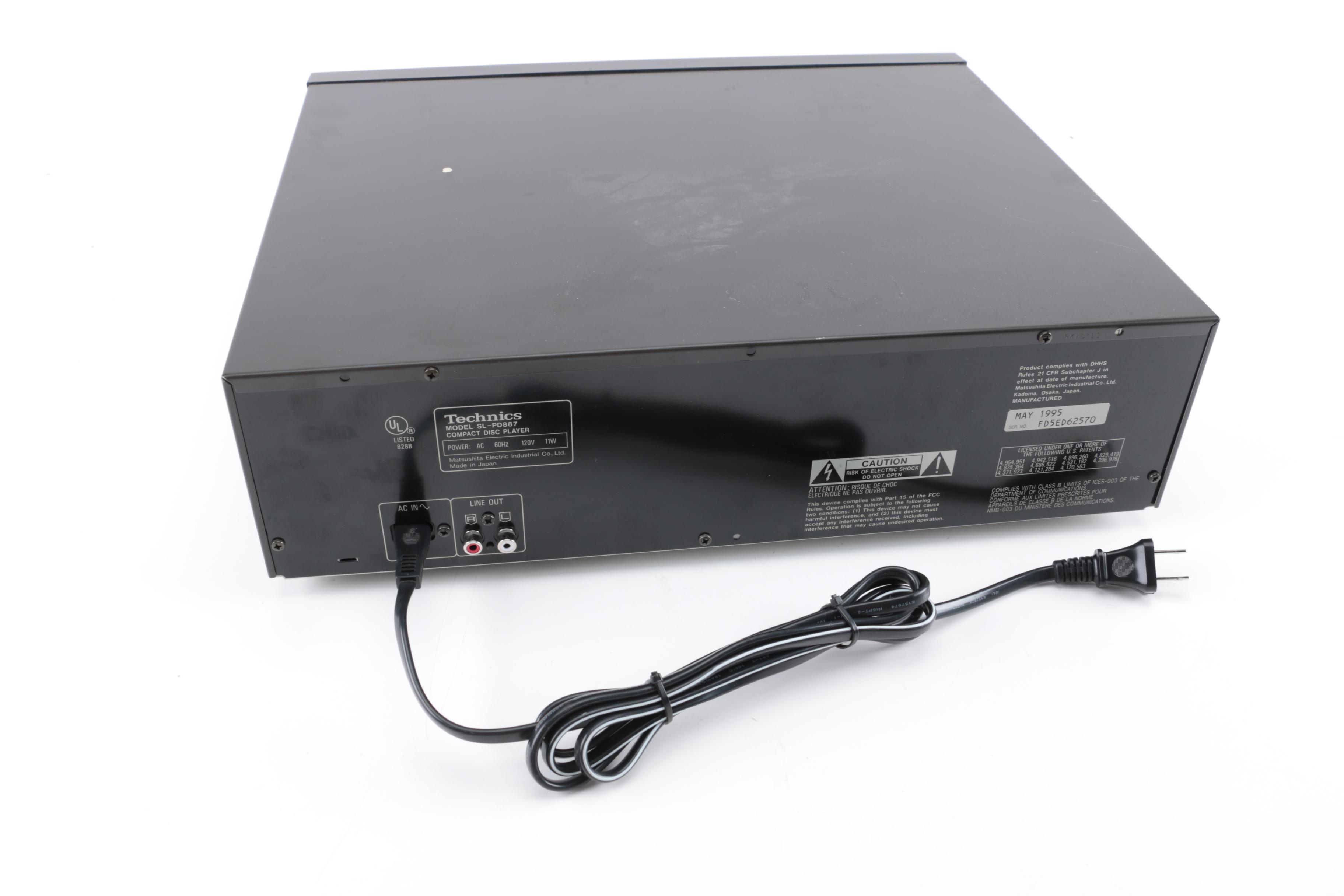 Denon AV Stereo Receiver and Technics 5-Disc CD Changer