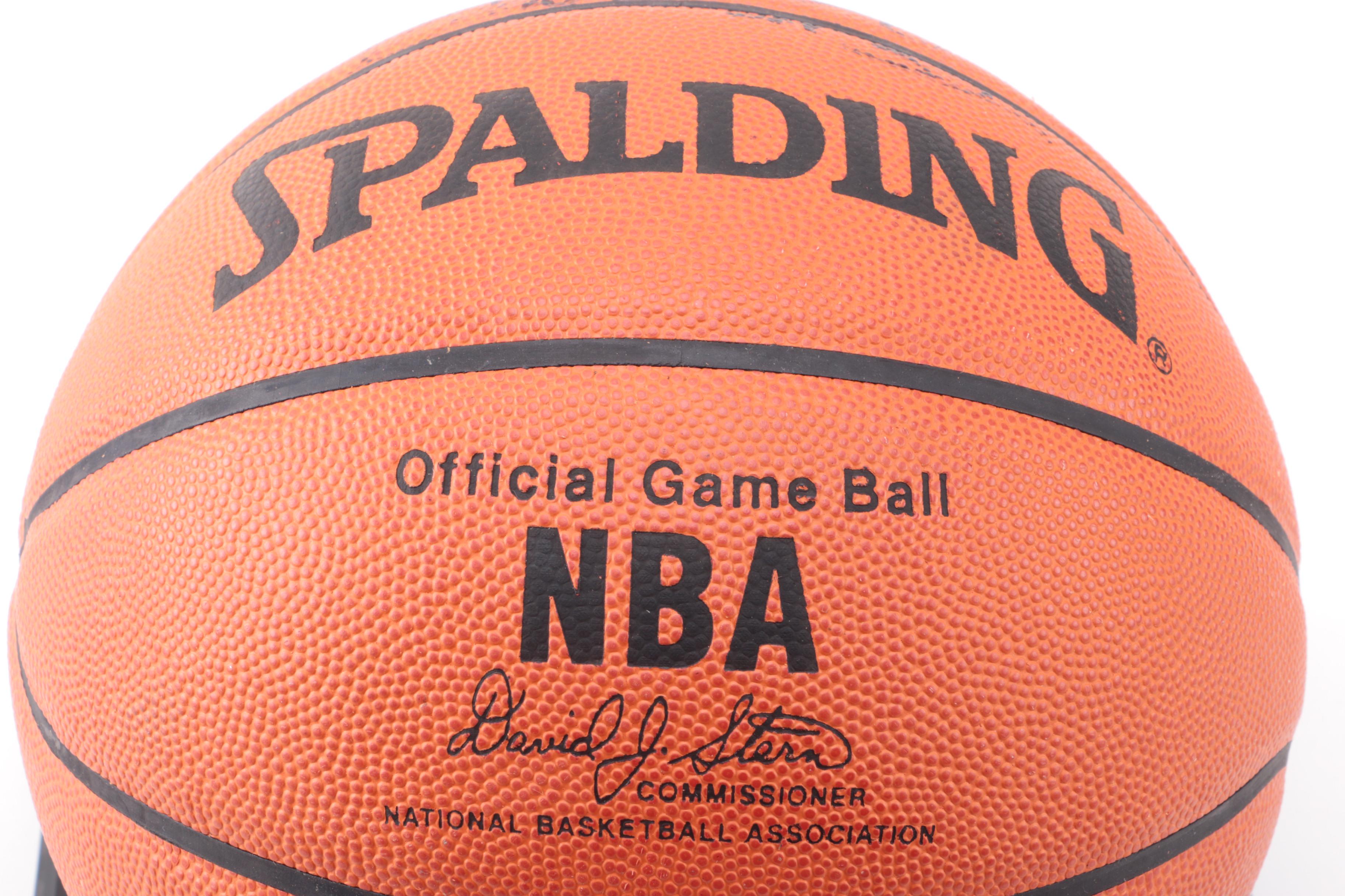 Karl Malone Autographed NBA Basketball