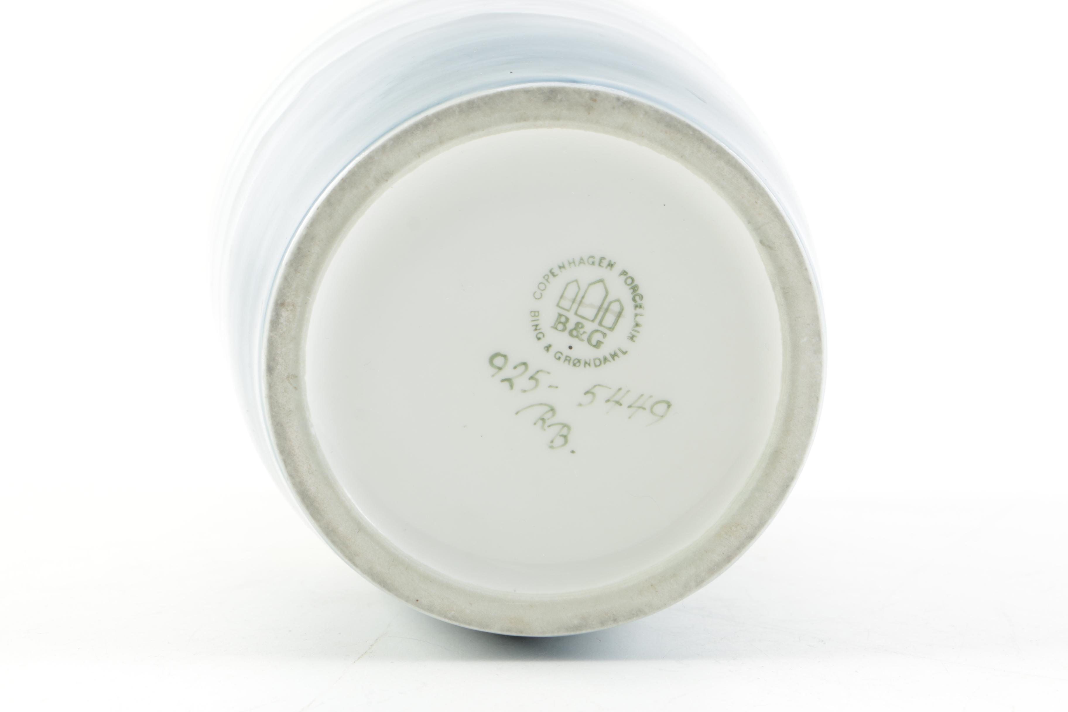 Big and Grøndahl Porcelain Sailing Ships Vase