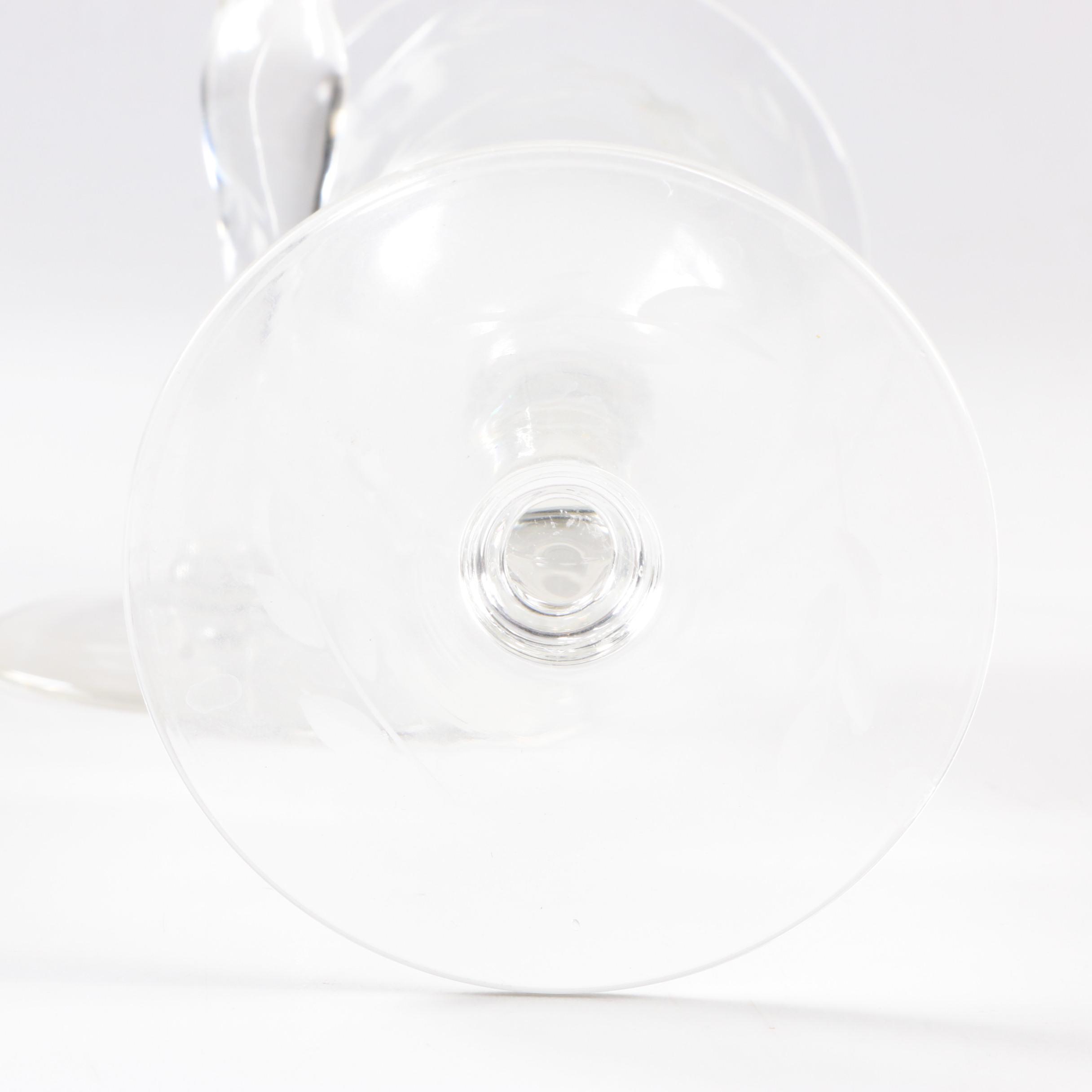 Set of Etched Sherry Glasses