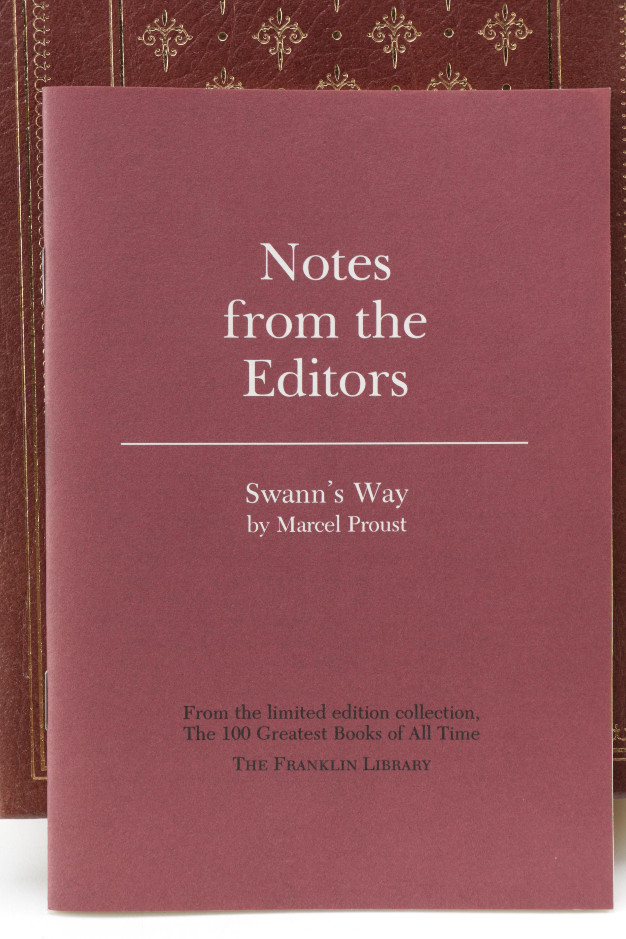 Franklin Library "100 Greatest Books of All Time" Books Including Proust