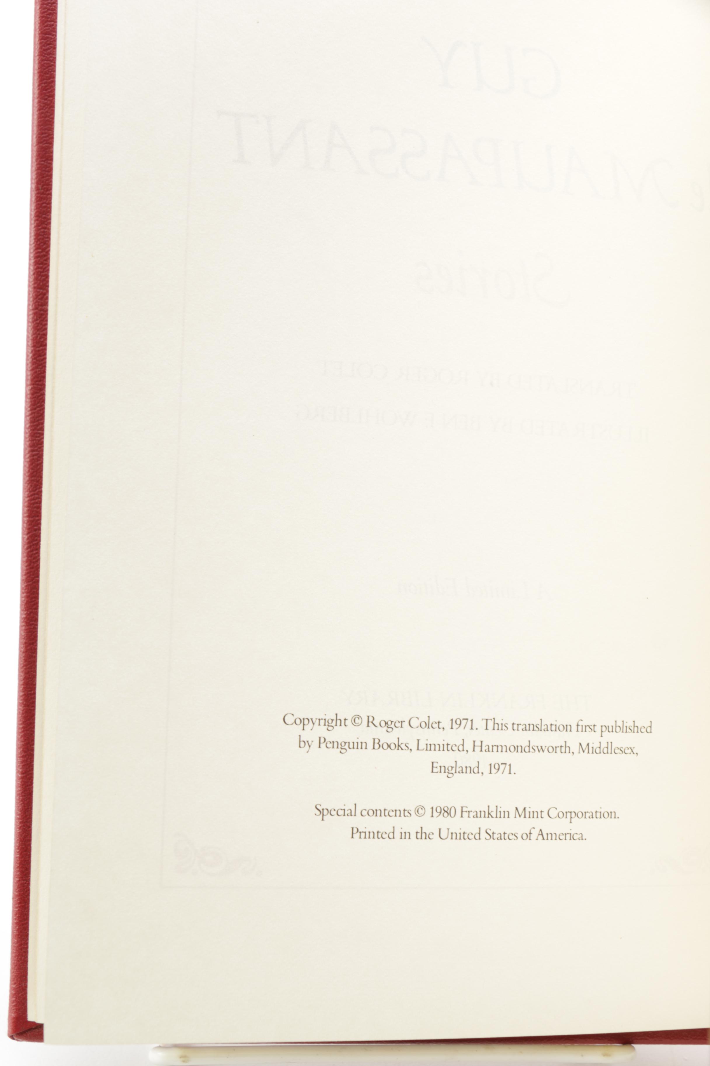 Franklin Library "100 Greatest Books of All Time" Books Including Proust