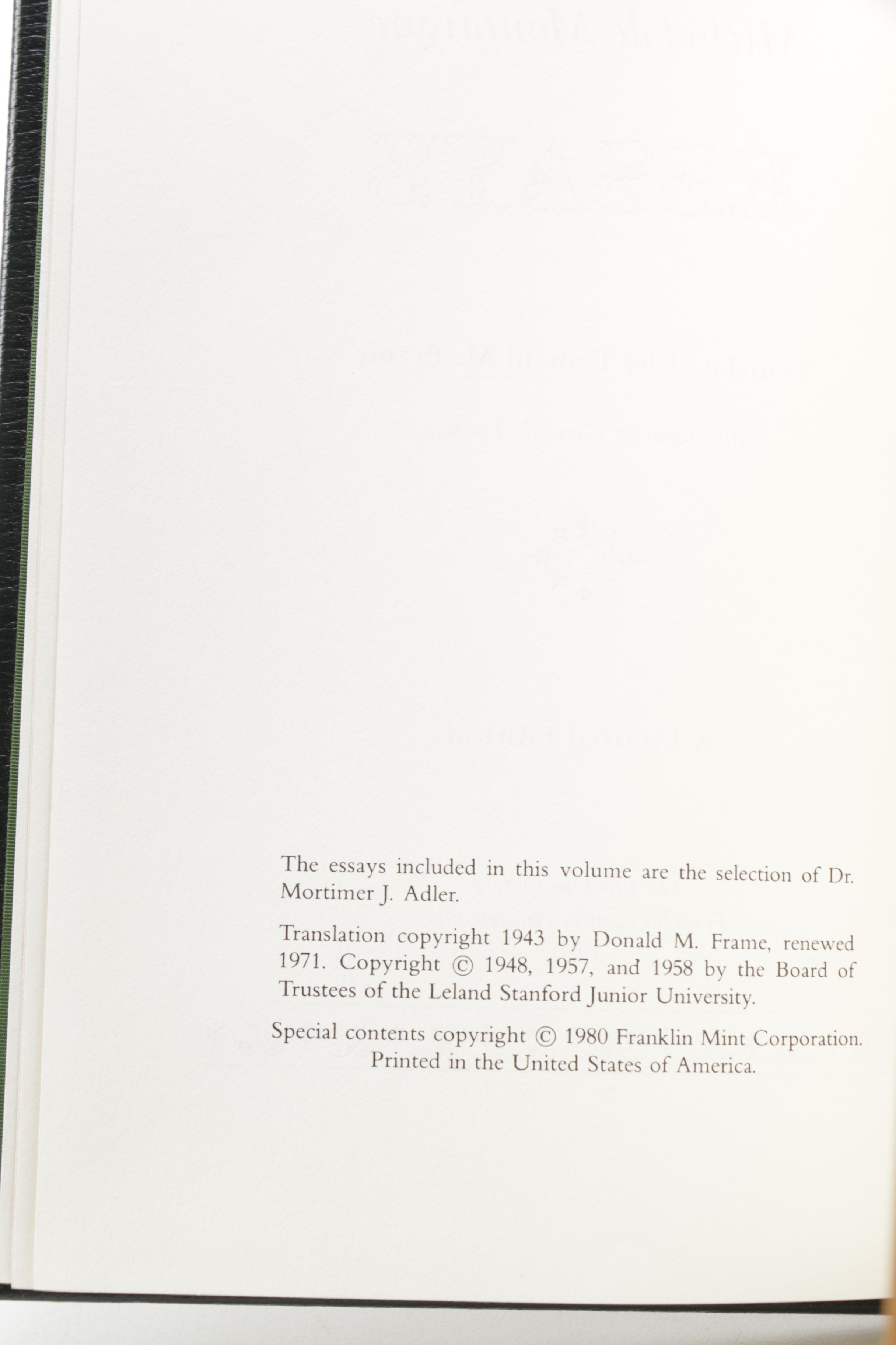 Franklin Library "100 Greatest Books of All Time" Books Including Proust