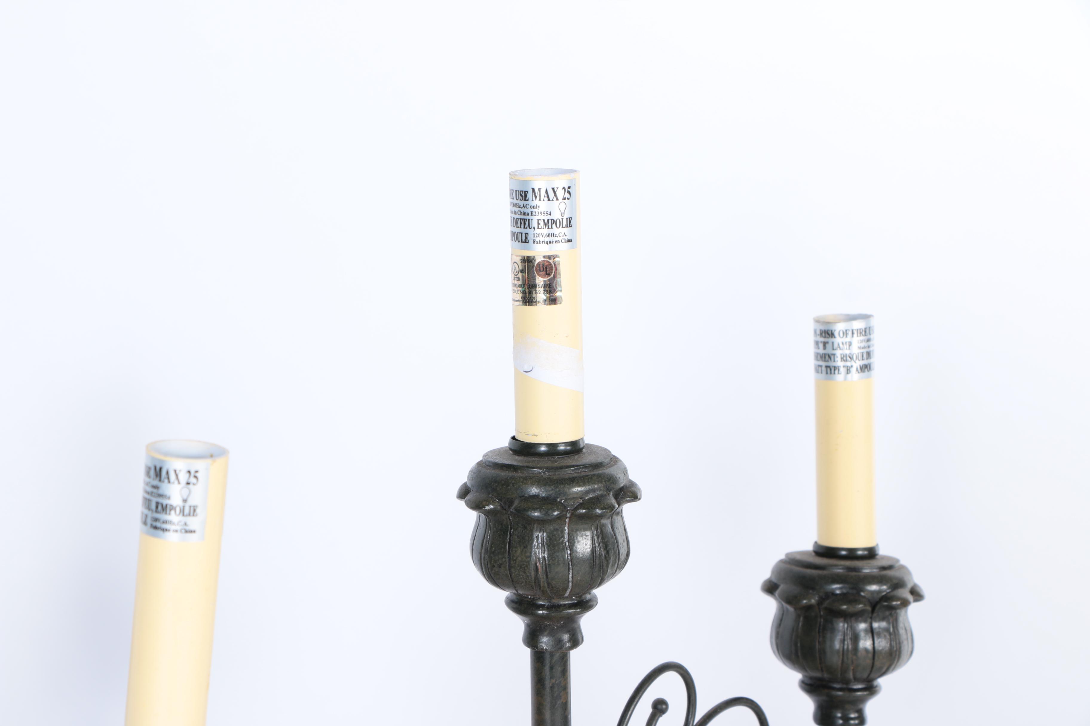 Harbor Town Metal Candelabra Style Accent Lamps