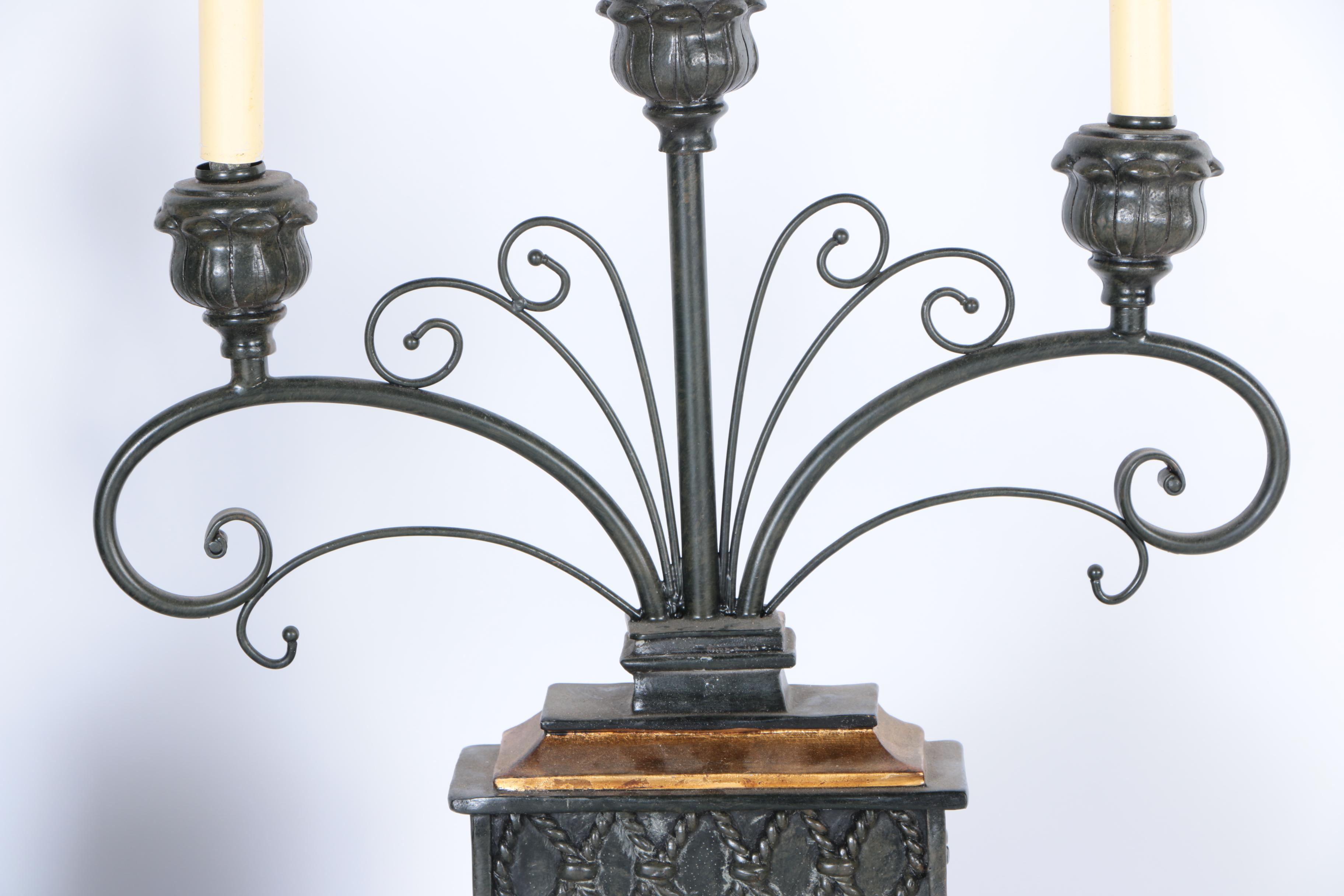 Harbor Town Metal Candelabra Style Accent Lamps