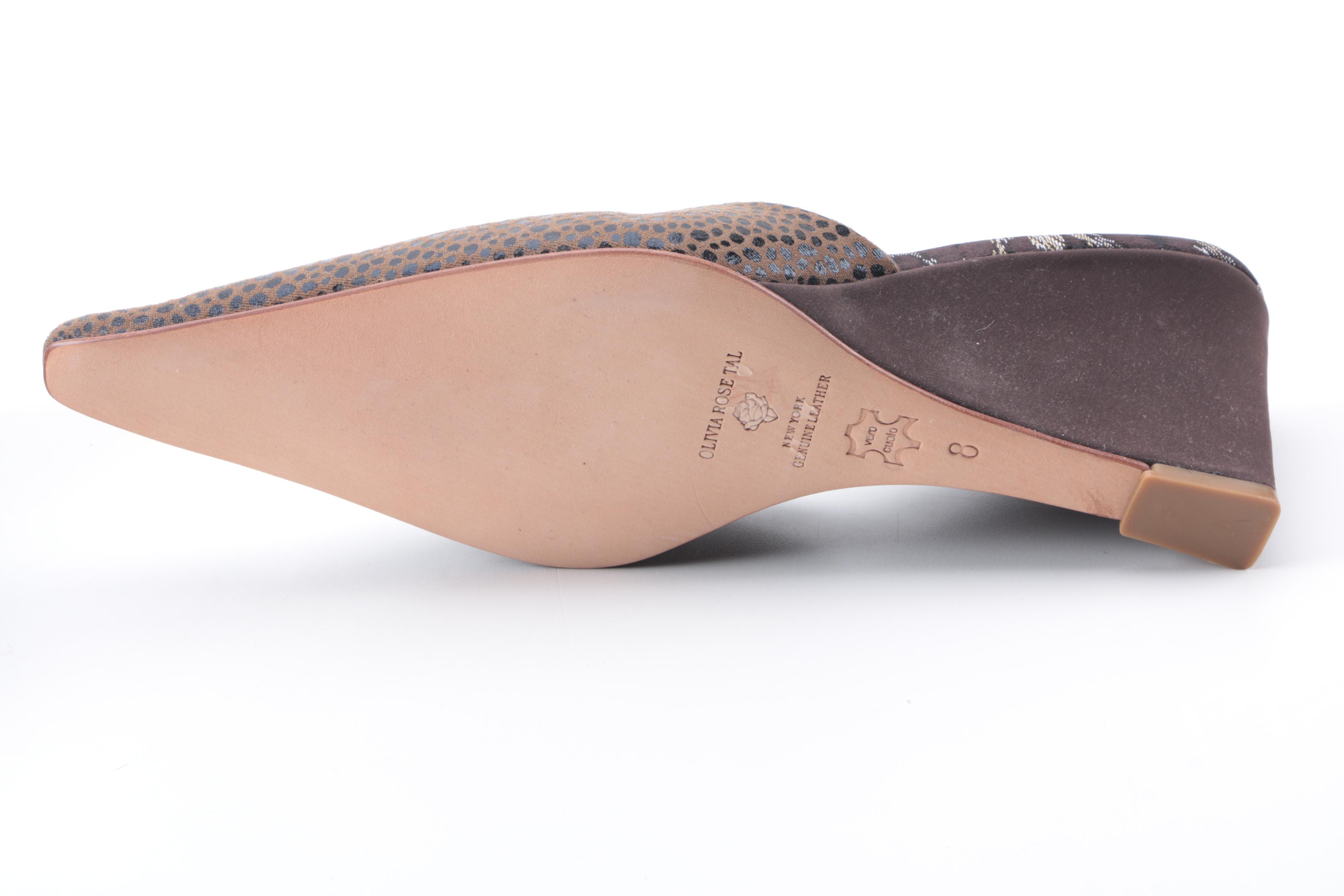 Olivia Rose Tal Embroidered Mules