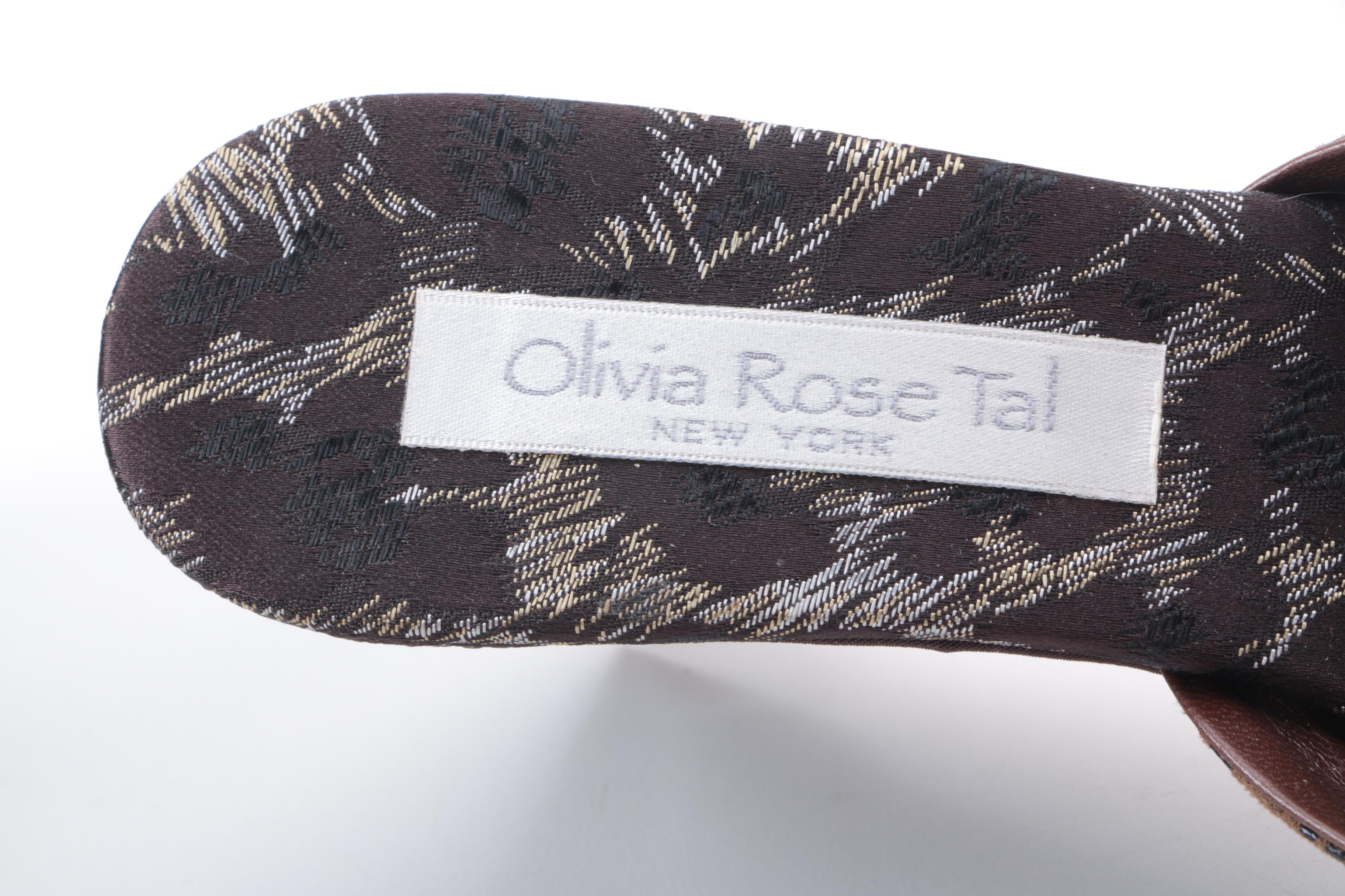 Olivia Rose Tal Embroidered Mules