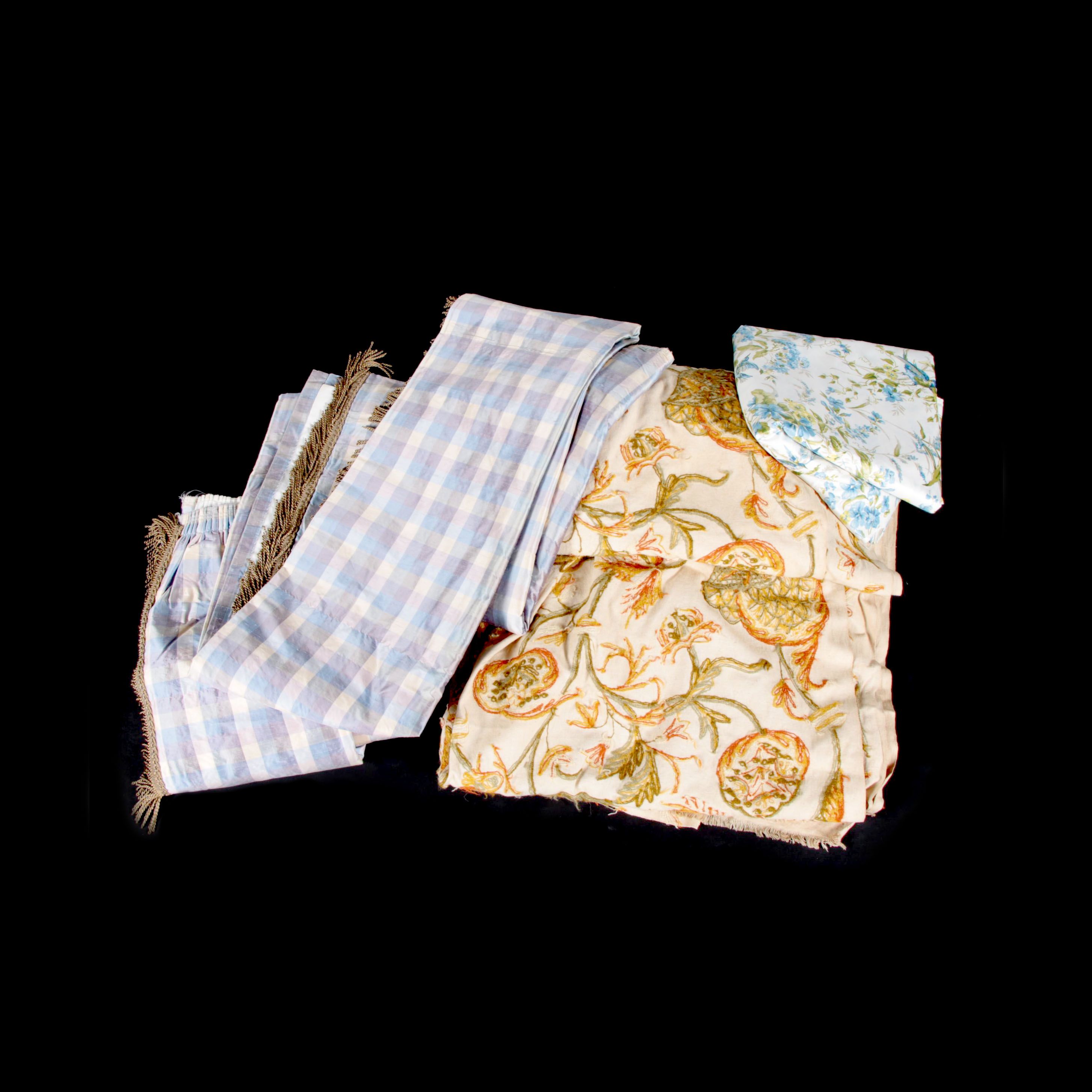 Assorted Cotton and LInen Curtain Panels