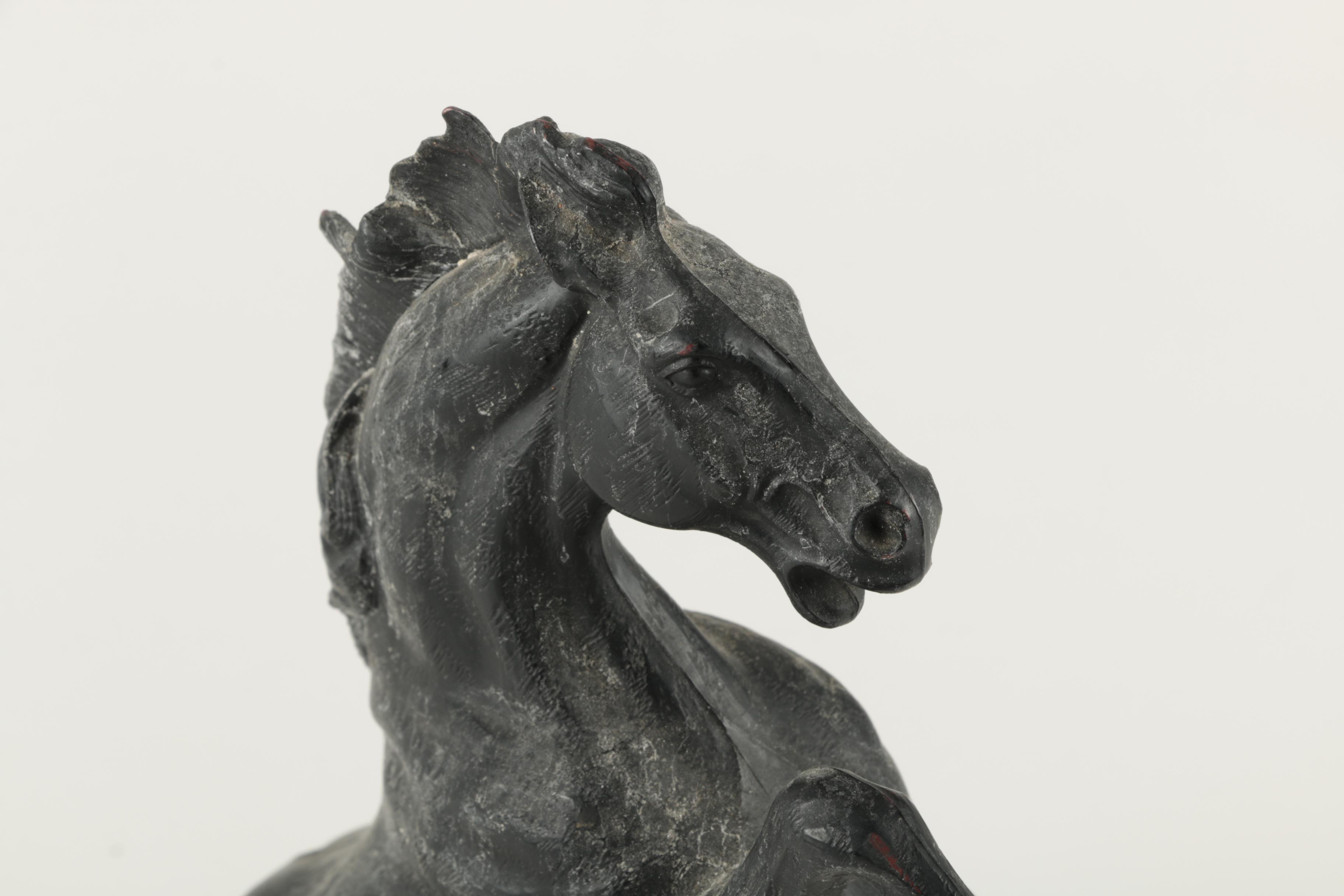 Pair of Molded Plastic Horse Figurines