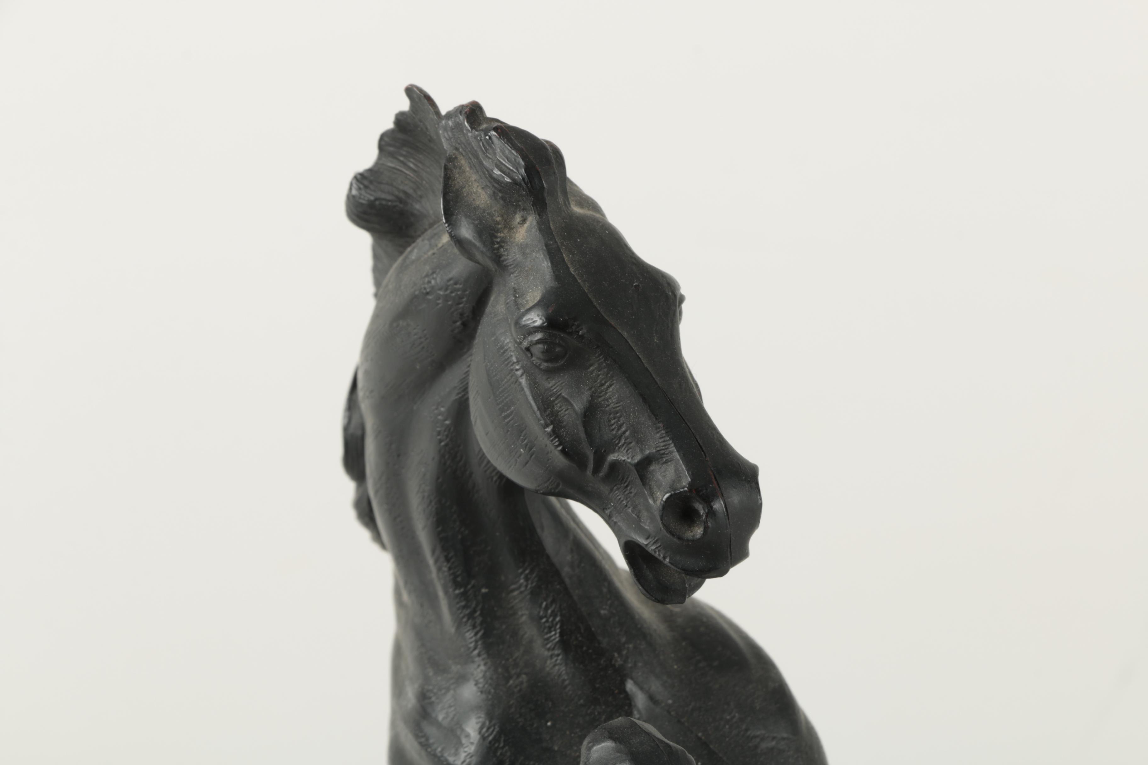 Pair of Molded Plastic Horse Figurines