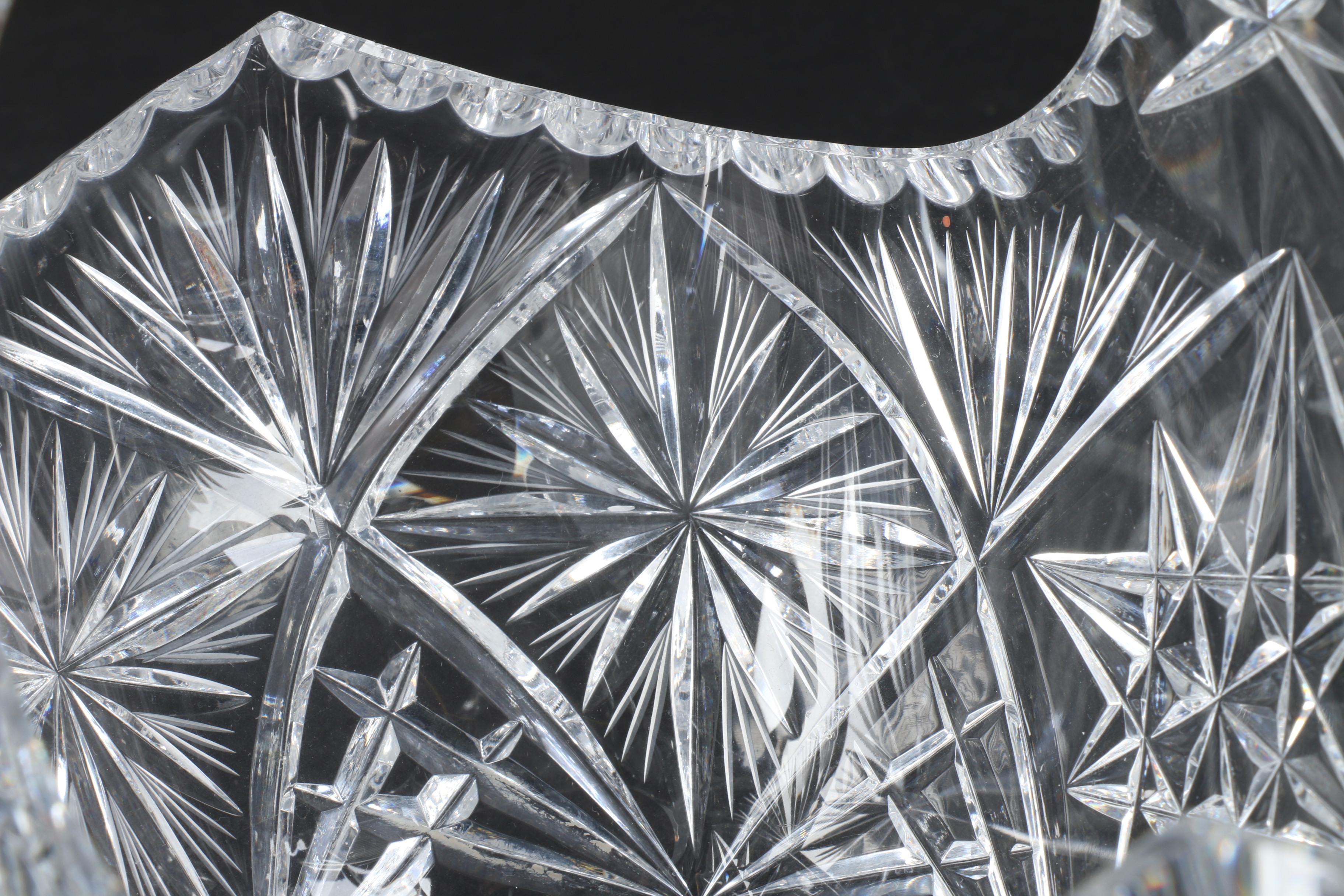 Decorative Cut Crystal Basket