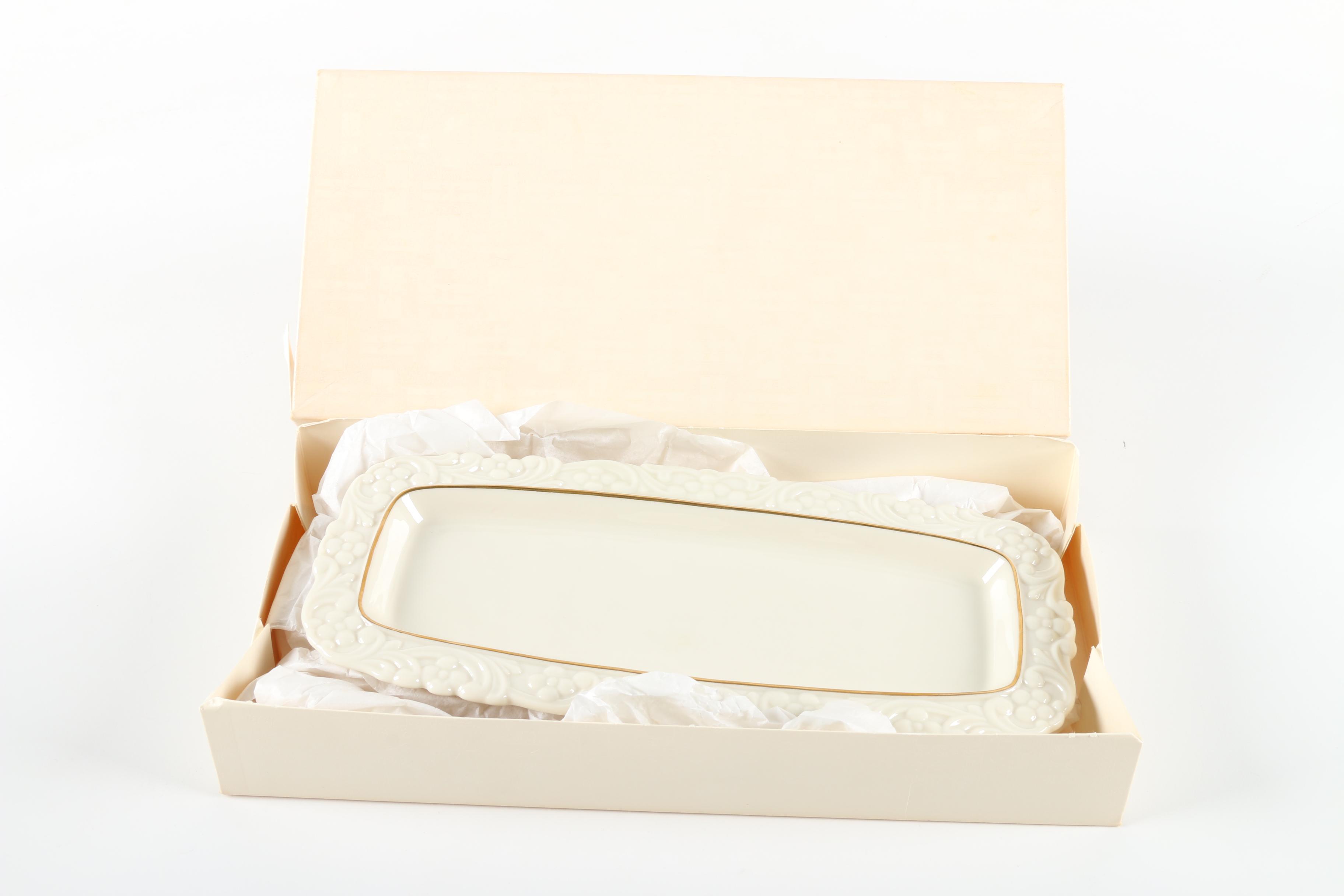 Lenox Porcelain Vase and Platter