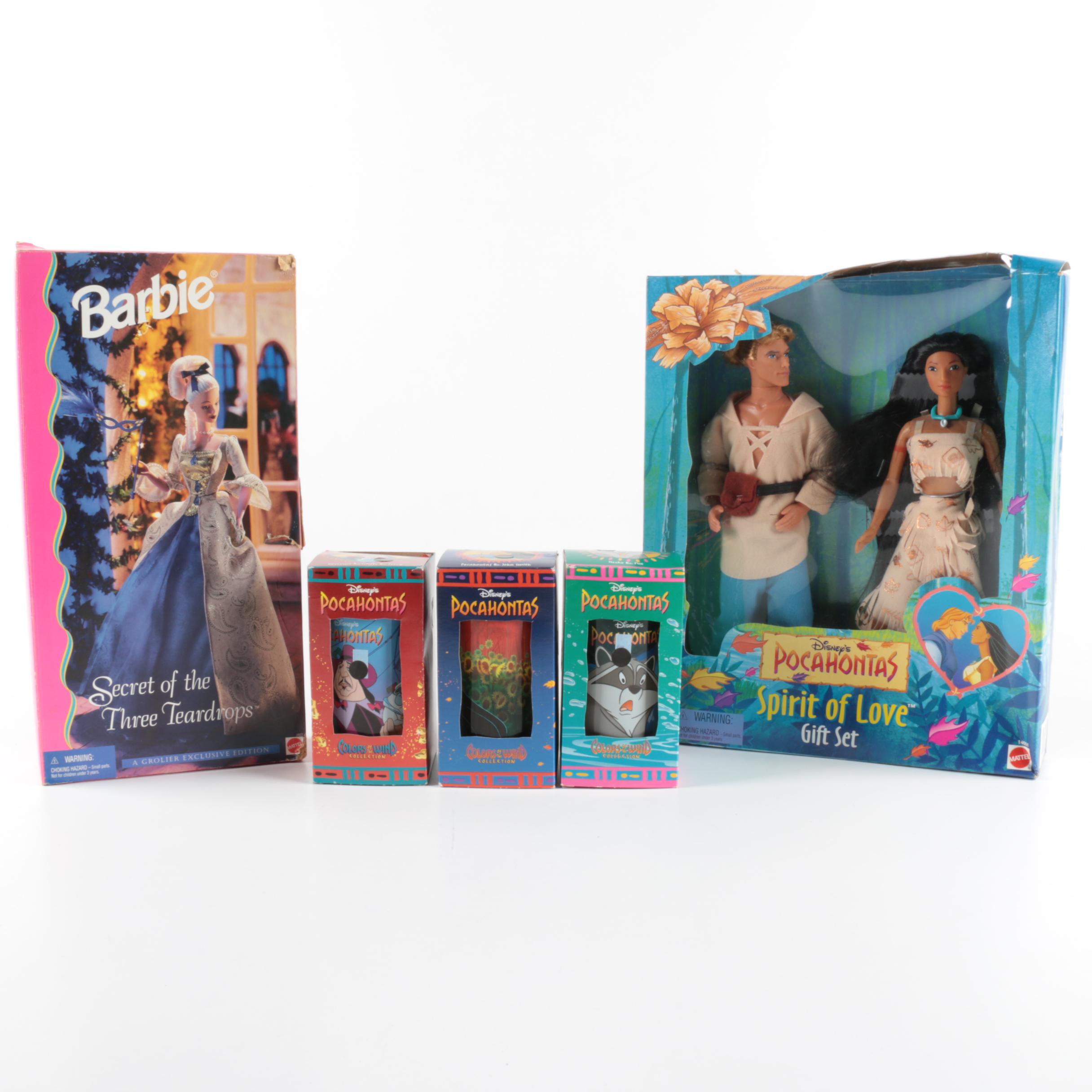 Disney's Pocahontas Collectibles and Barbie Doll