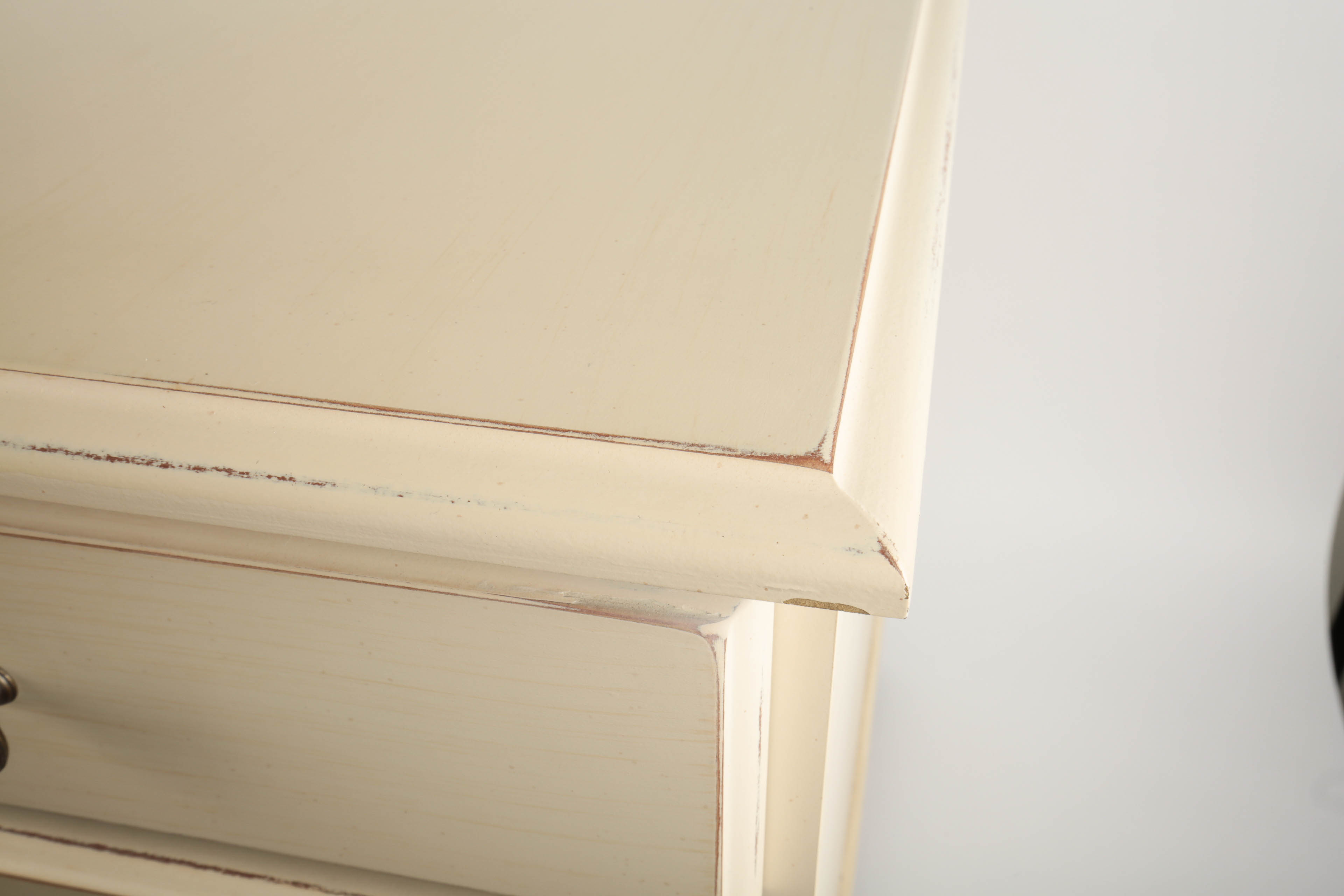 Rolling File Cabinet by Riverside Furniture with Painted Trash Can