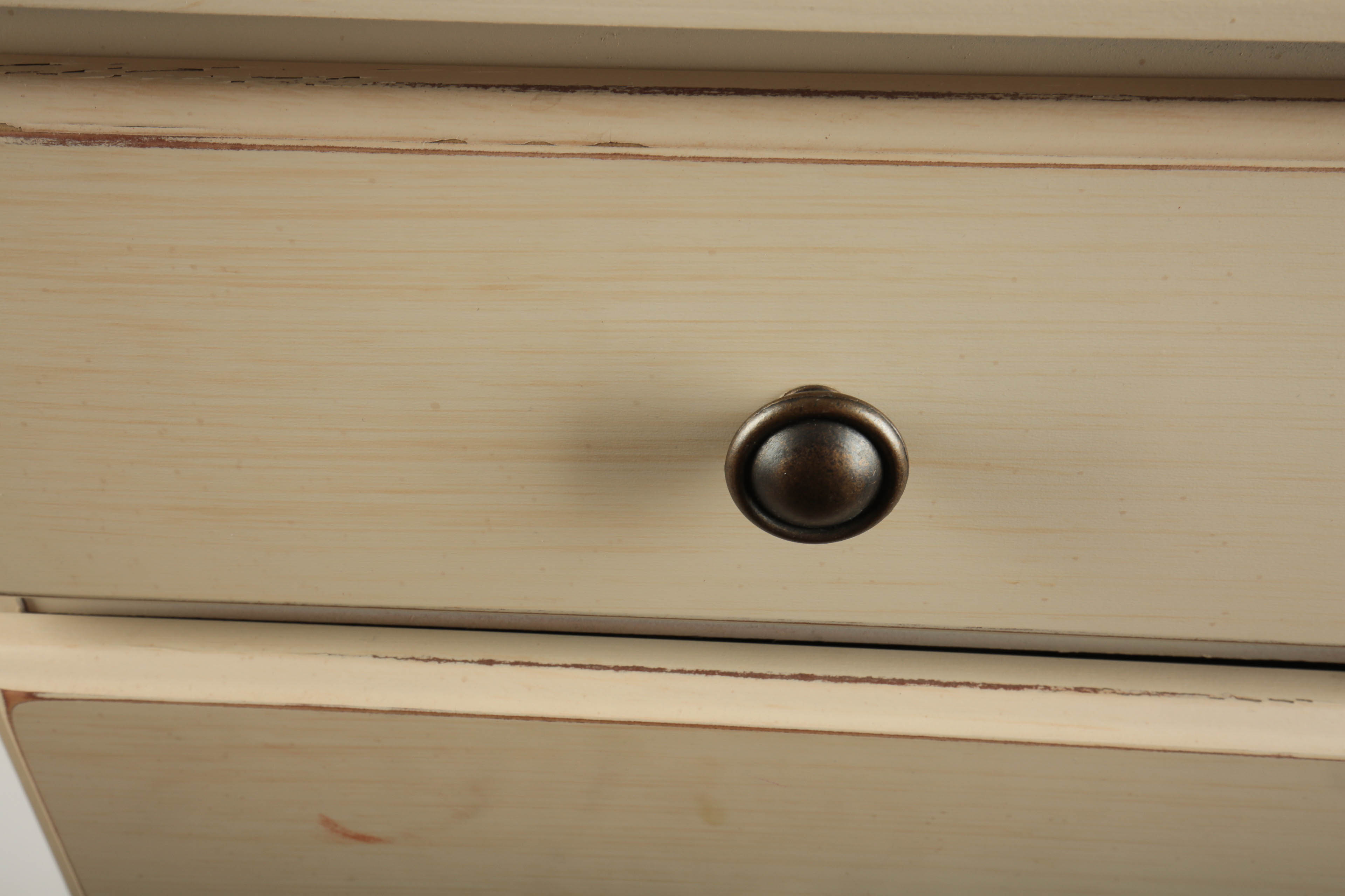 Rolling File Cabinet by Riverside Furniture with Painted Trash Can