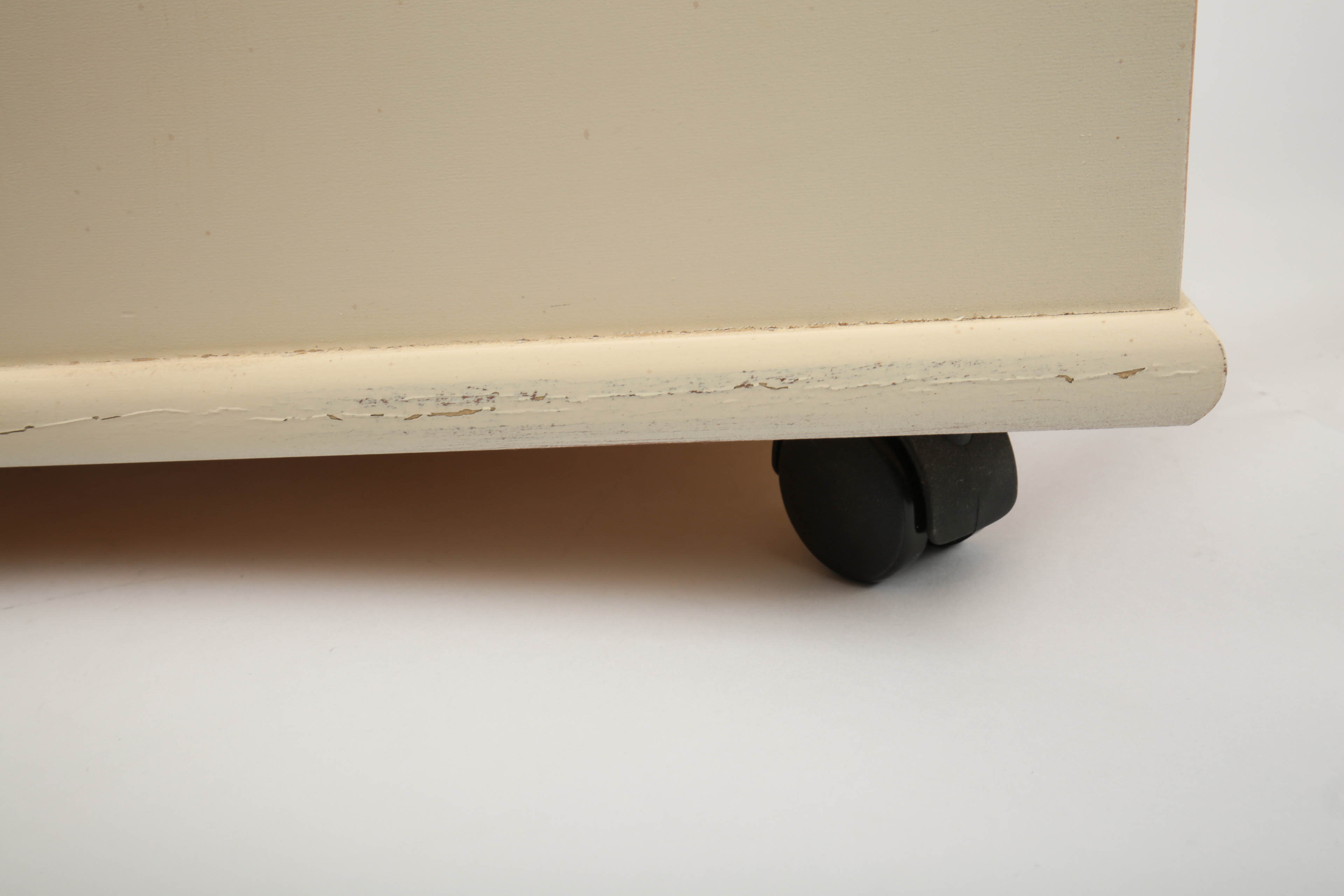 Rolling File Cabinet by Riverside Furniture with Painted Trash Can