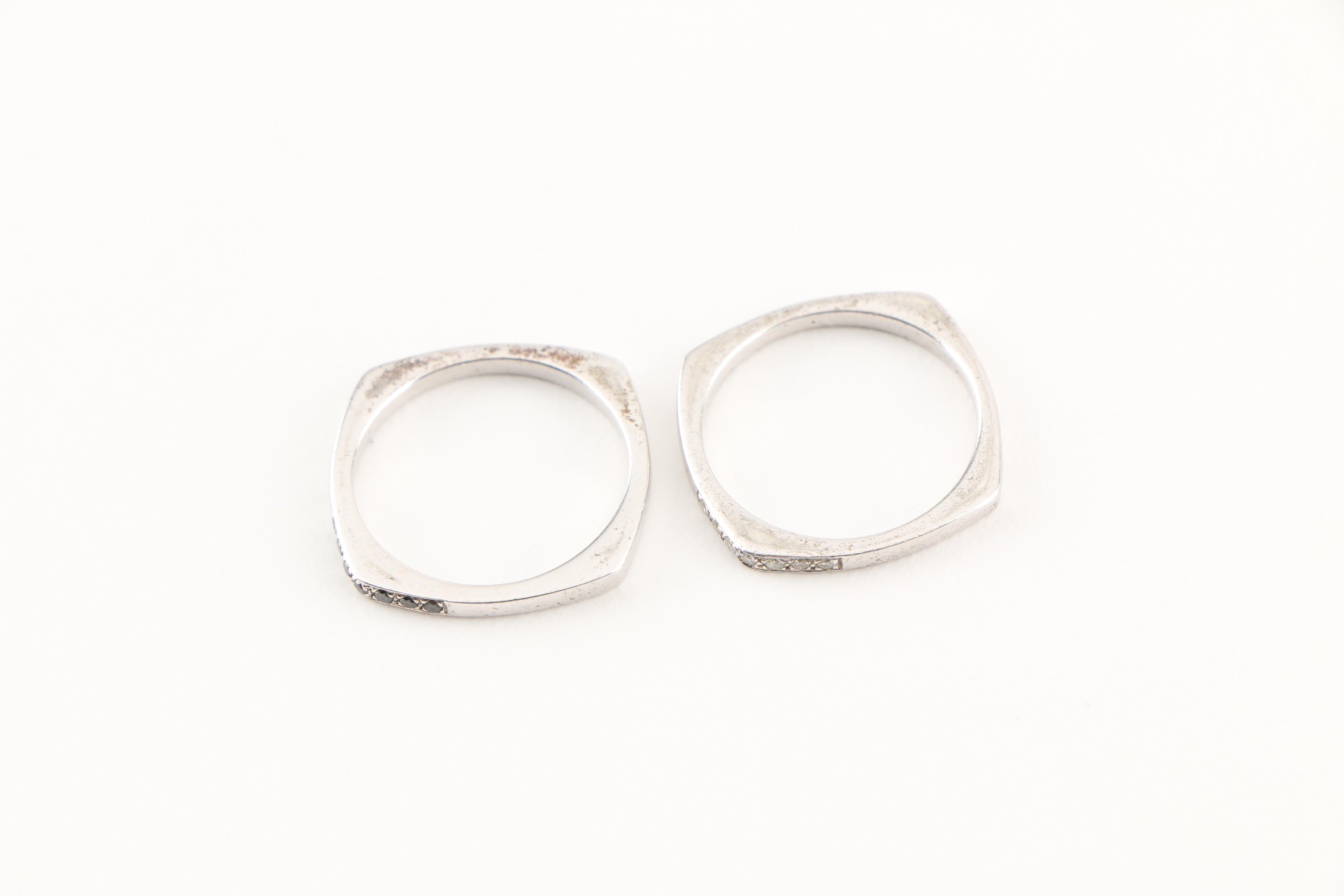 Sterling Silver and Diamond Rings Including Neil Lane