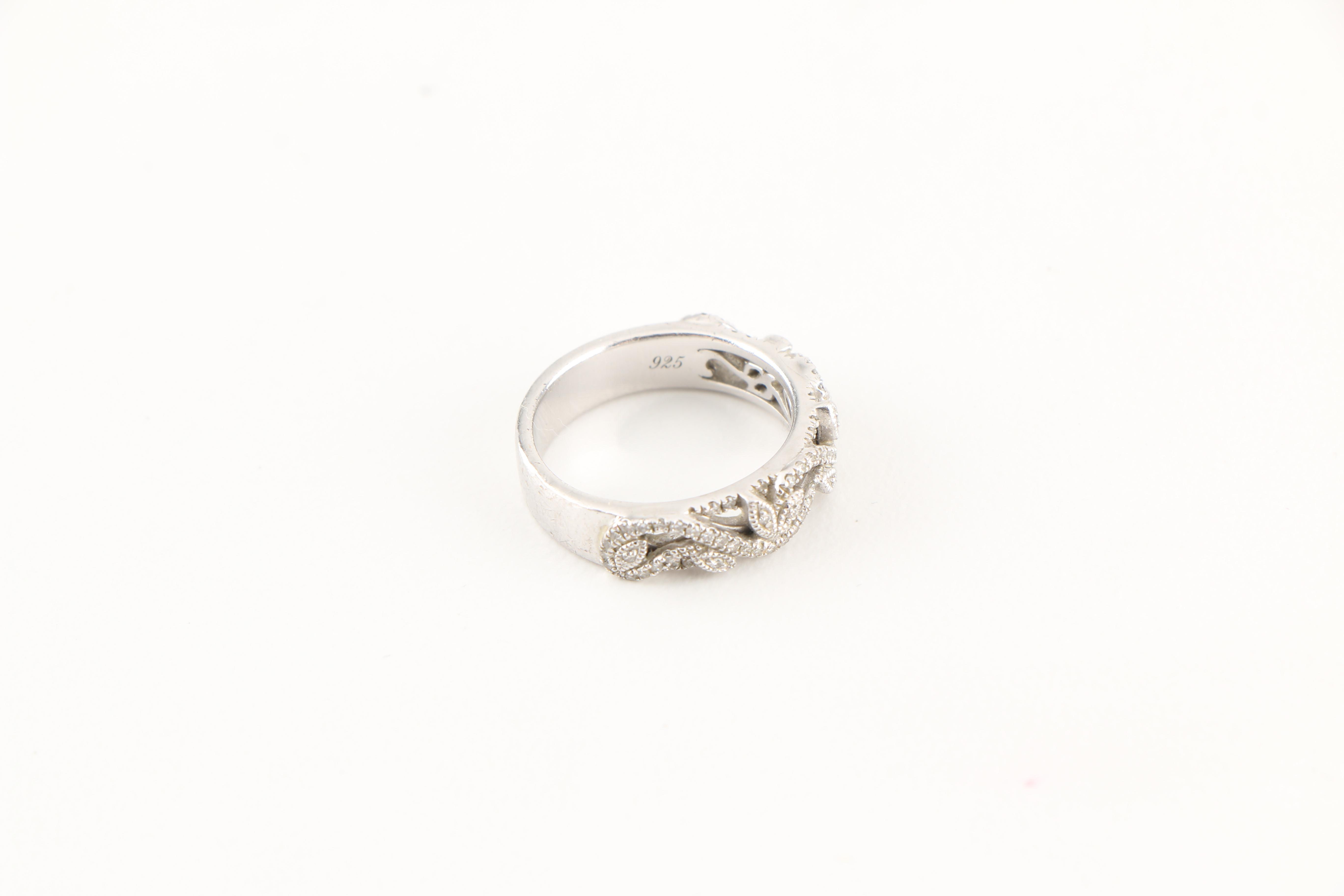 Sterling Silver and Diamond Rings Including Neil Lane