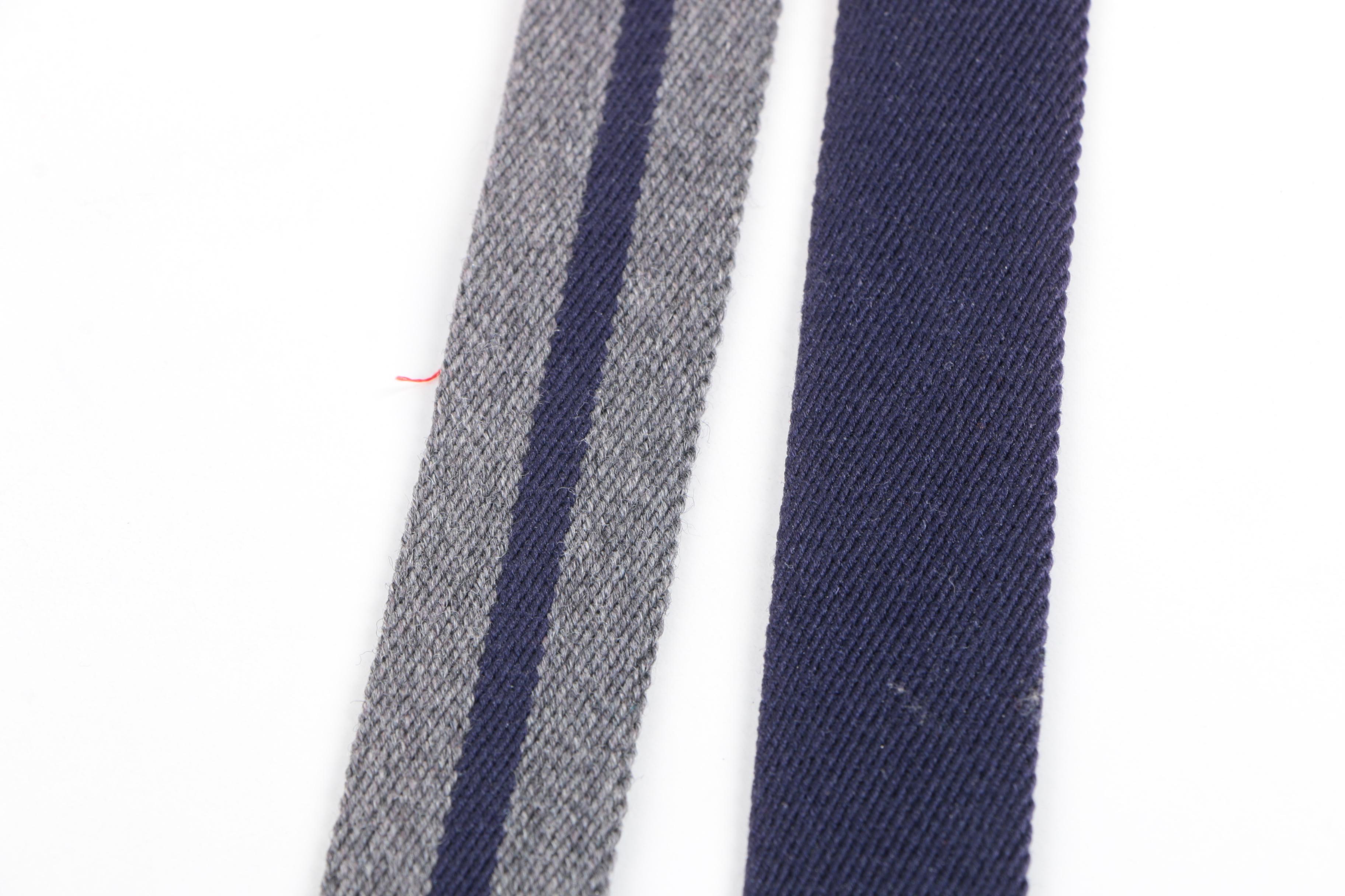 Pair of Vintage Canvas and Brass Belts