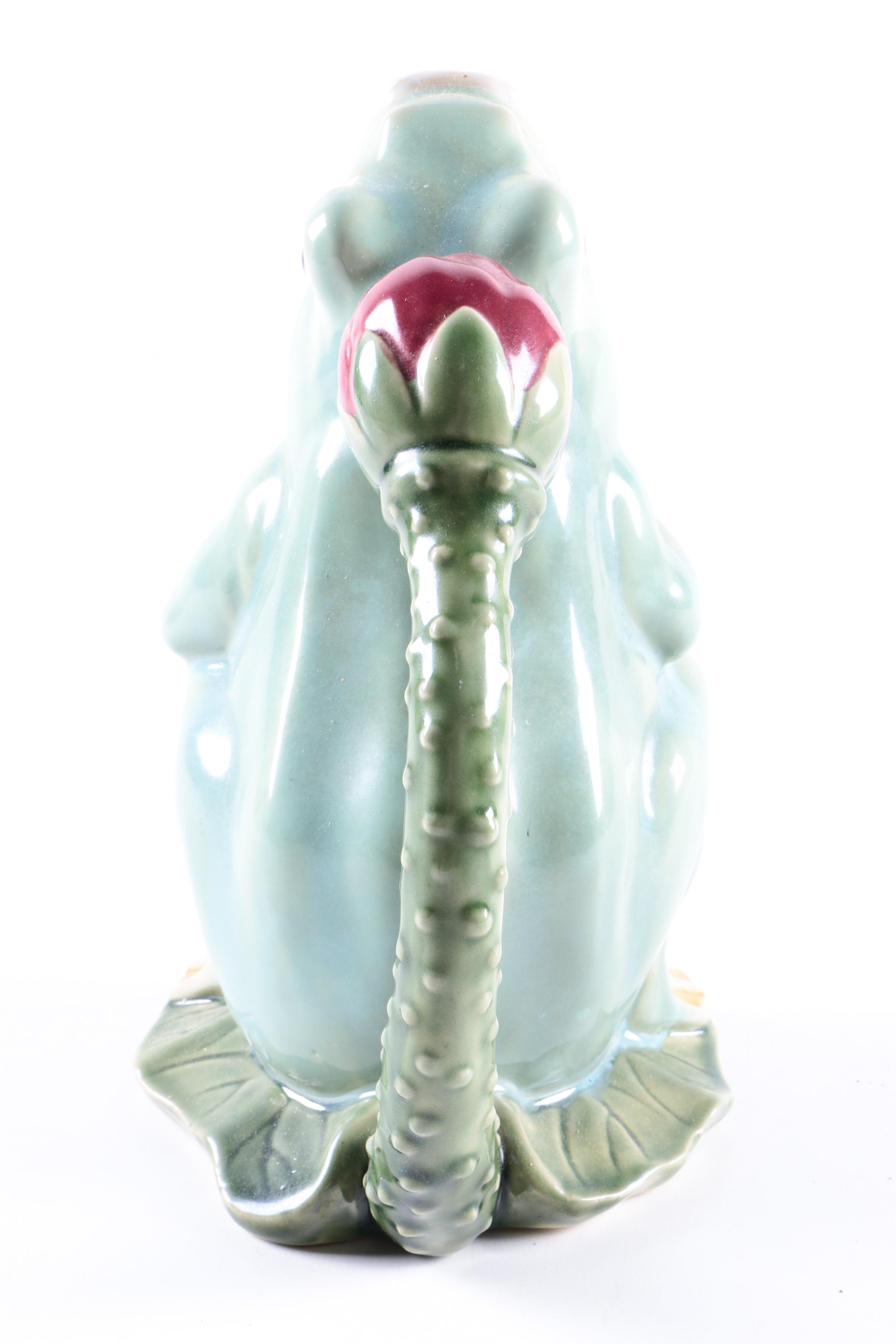 Vintage Figural Frog Pitcher