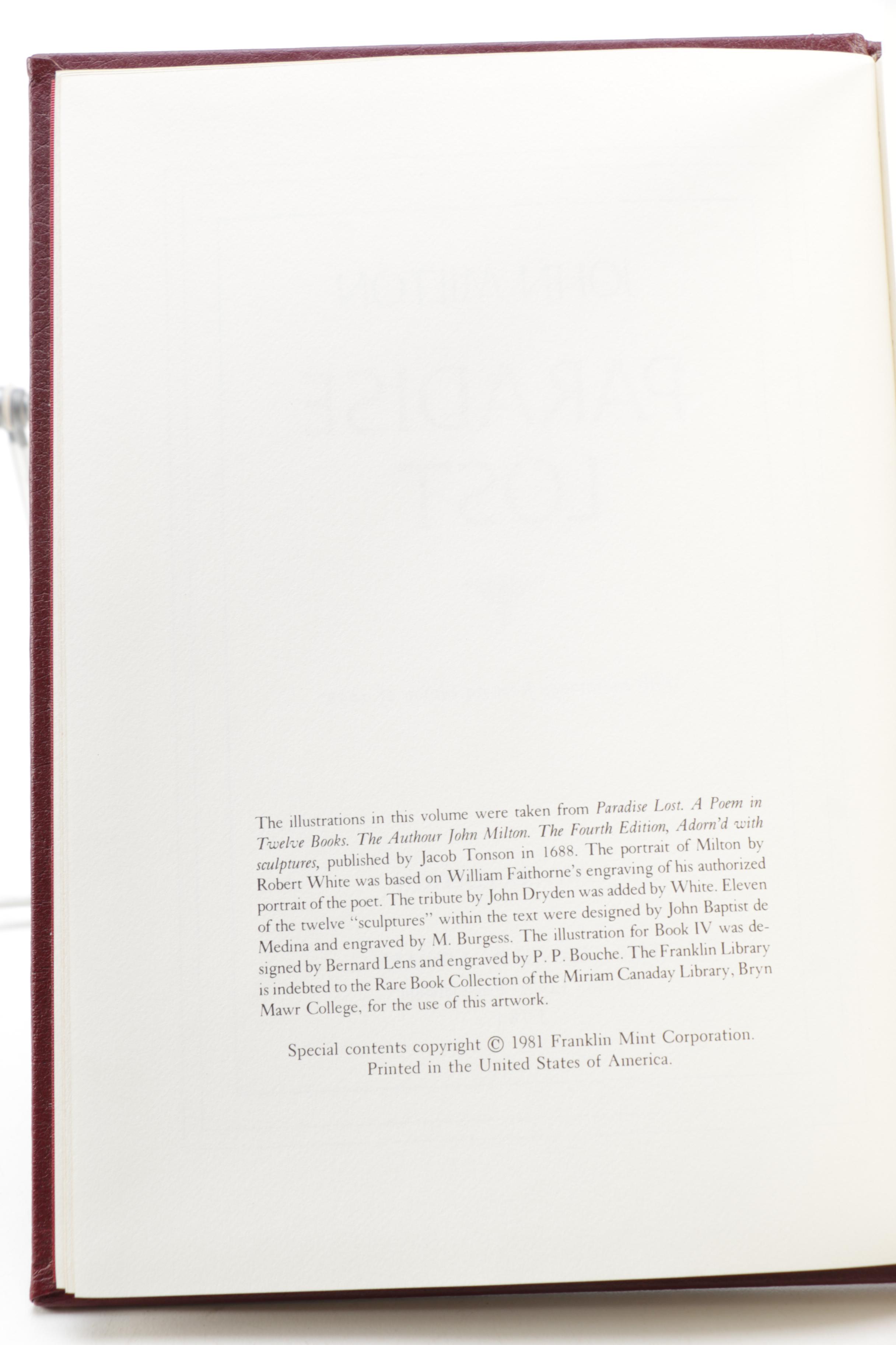 Franklin Library "100 Greatest Books of All Time" Religious Works