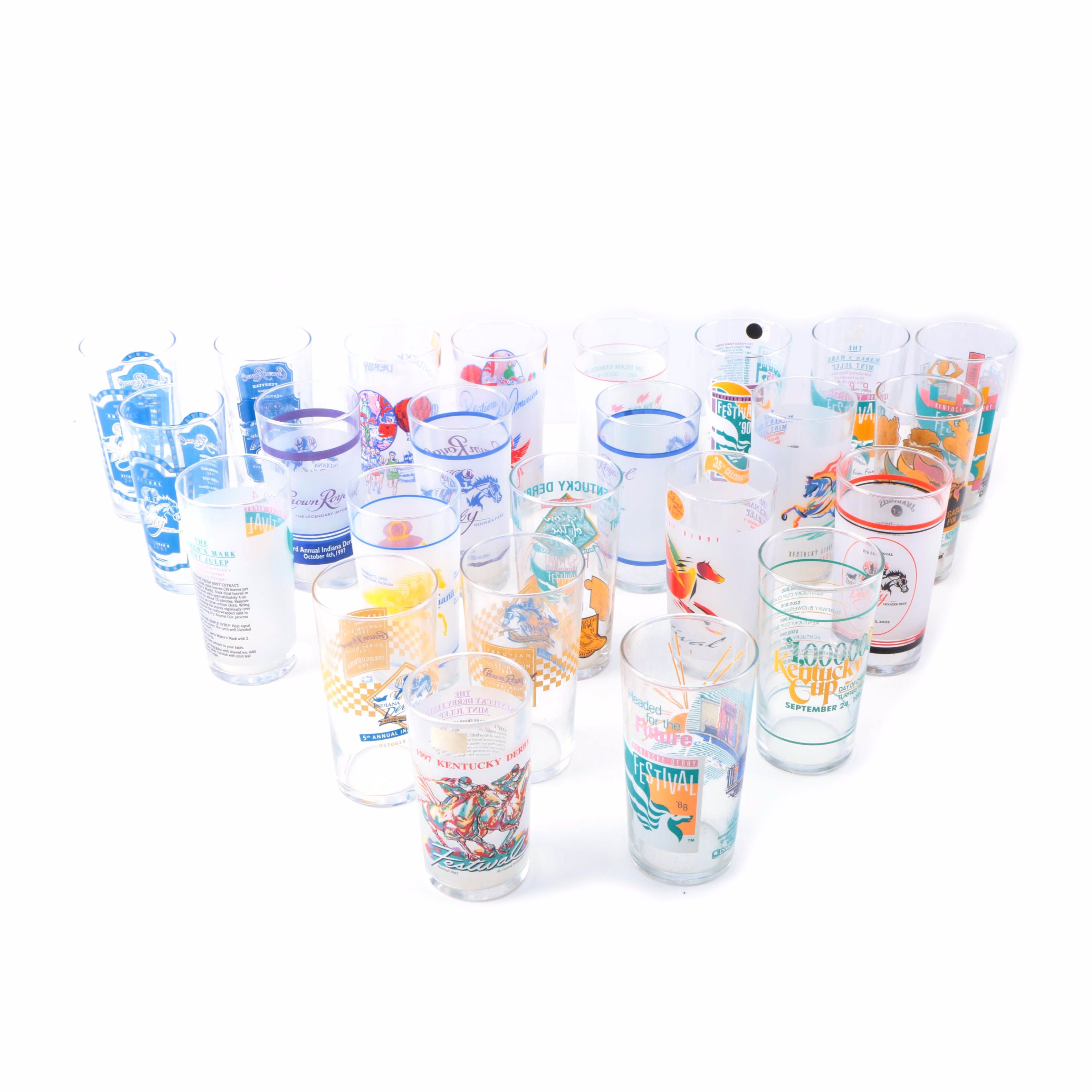 Horse Racing Commemorative Bar Glasses