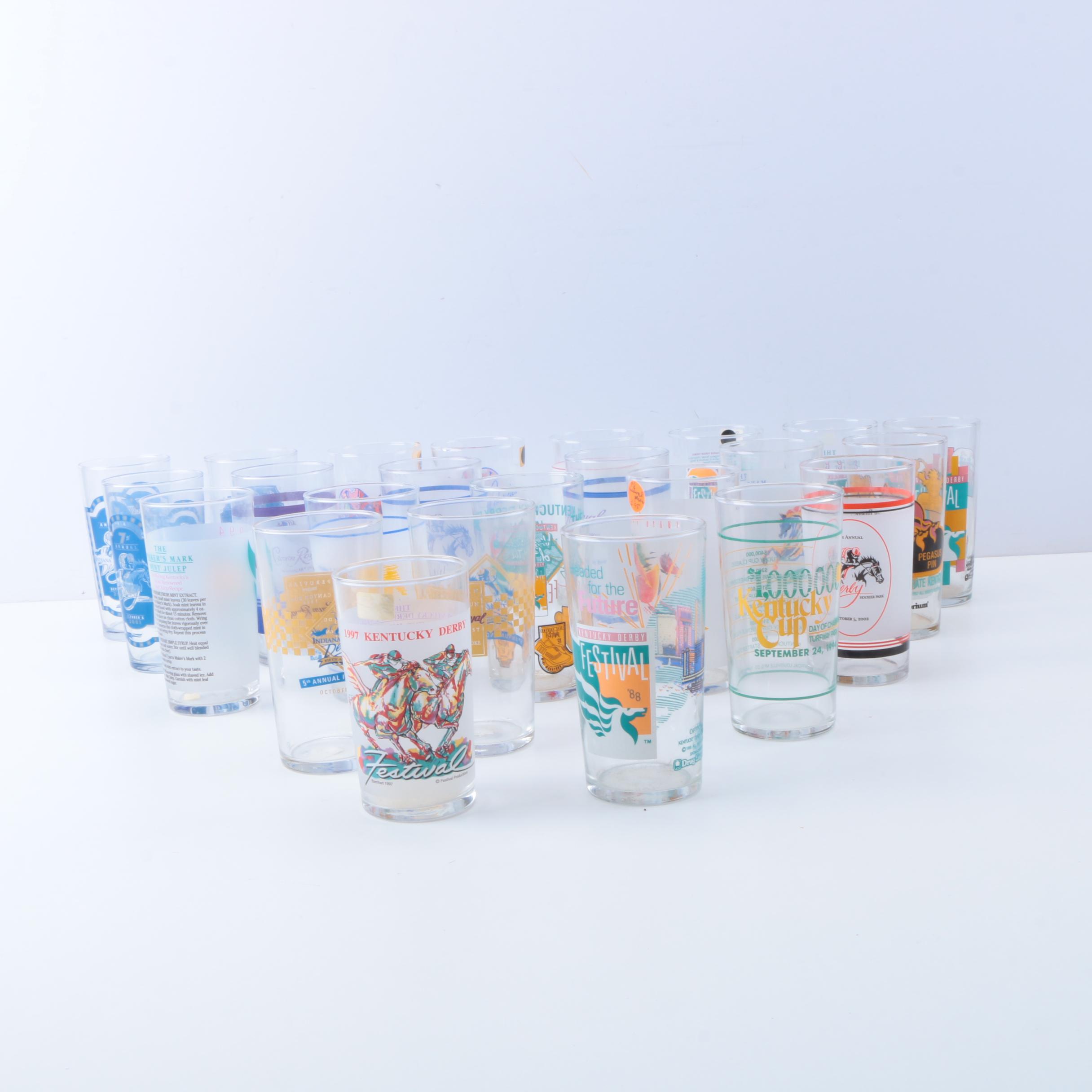 Horse Racing Commemorative Bar Glasses