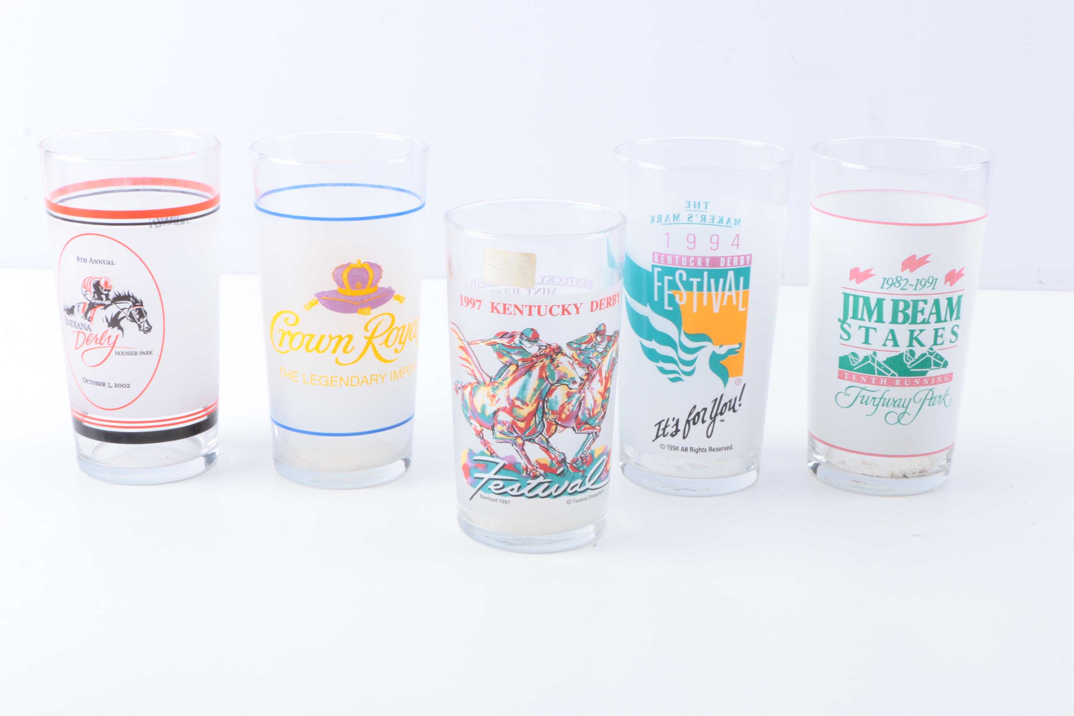 Horse Racing Commemorative Bar Glasses