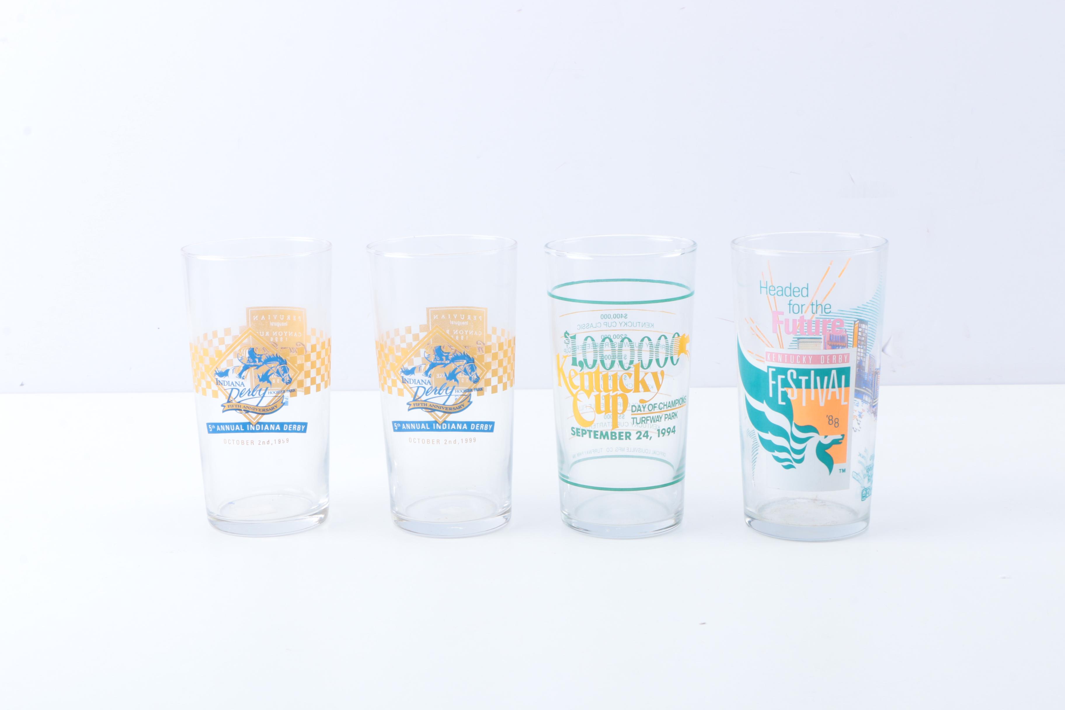 Horse Racing Commemorative Bar Glasses