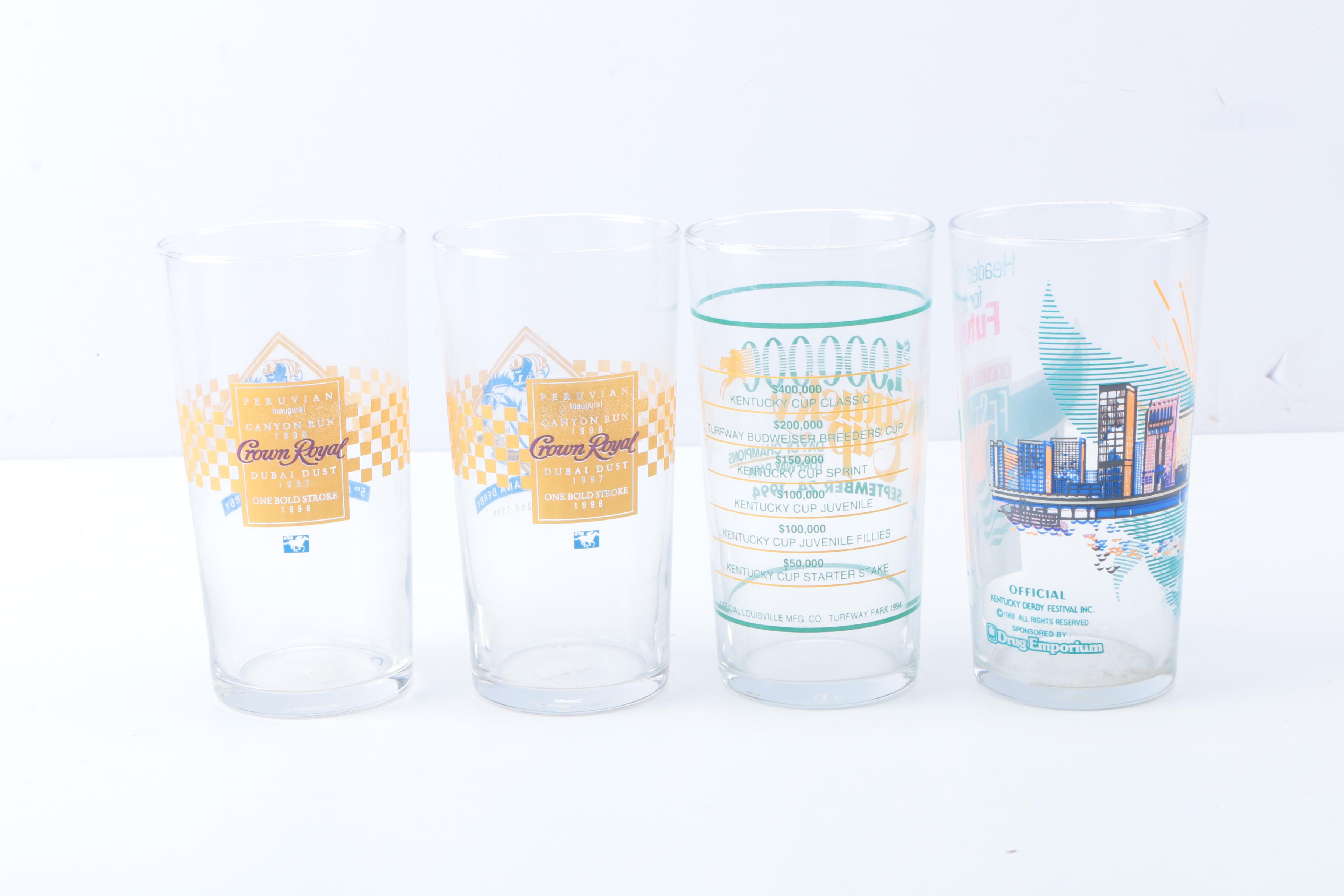 Horse Racing Commemorative Bar Glasses
