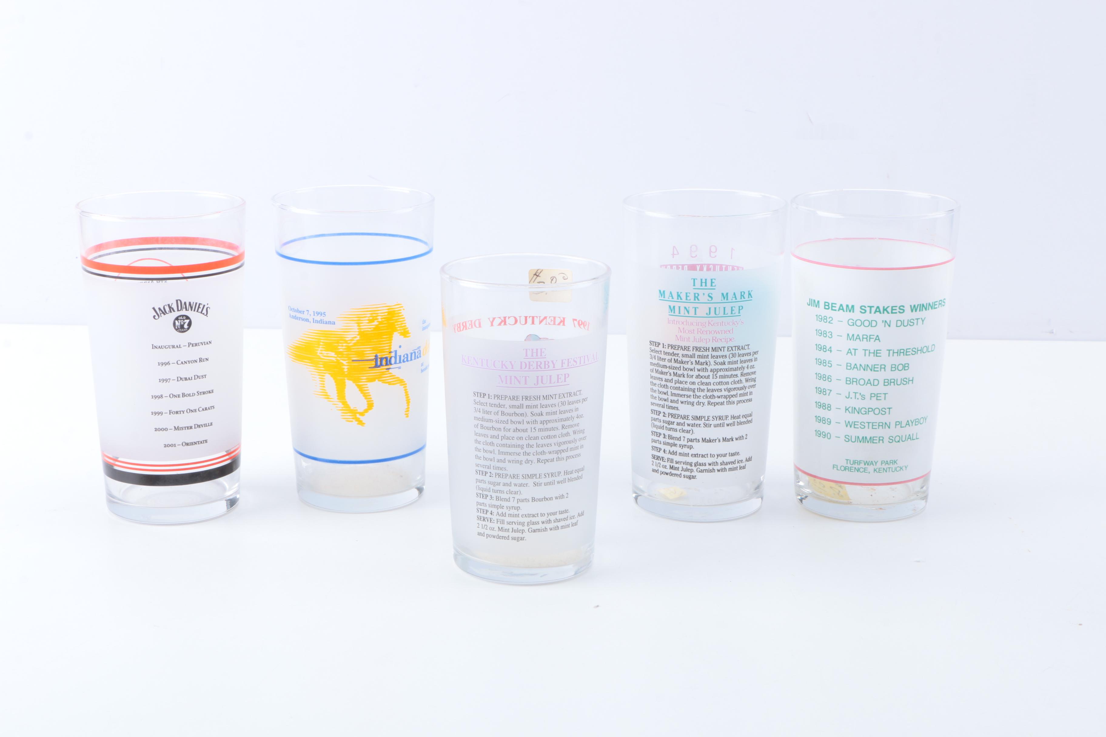 Horse Racing Commemorative Bar Glasses