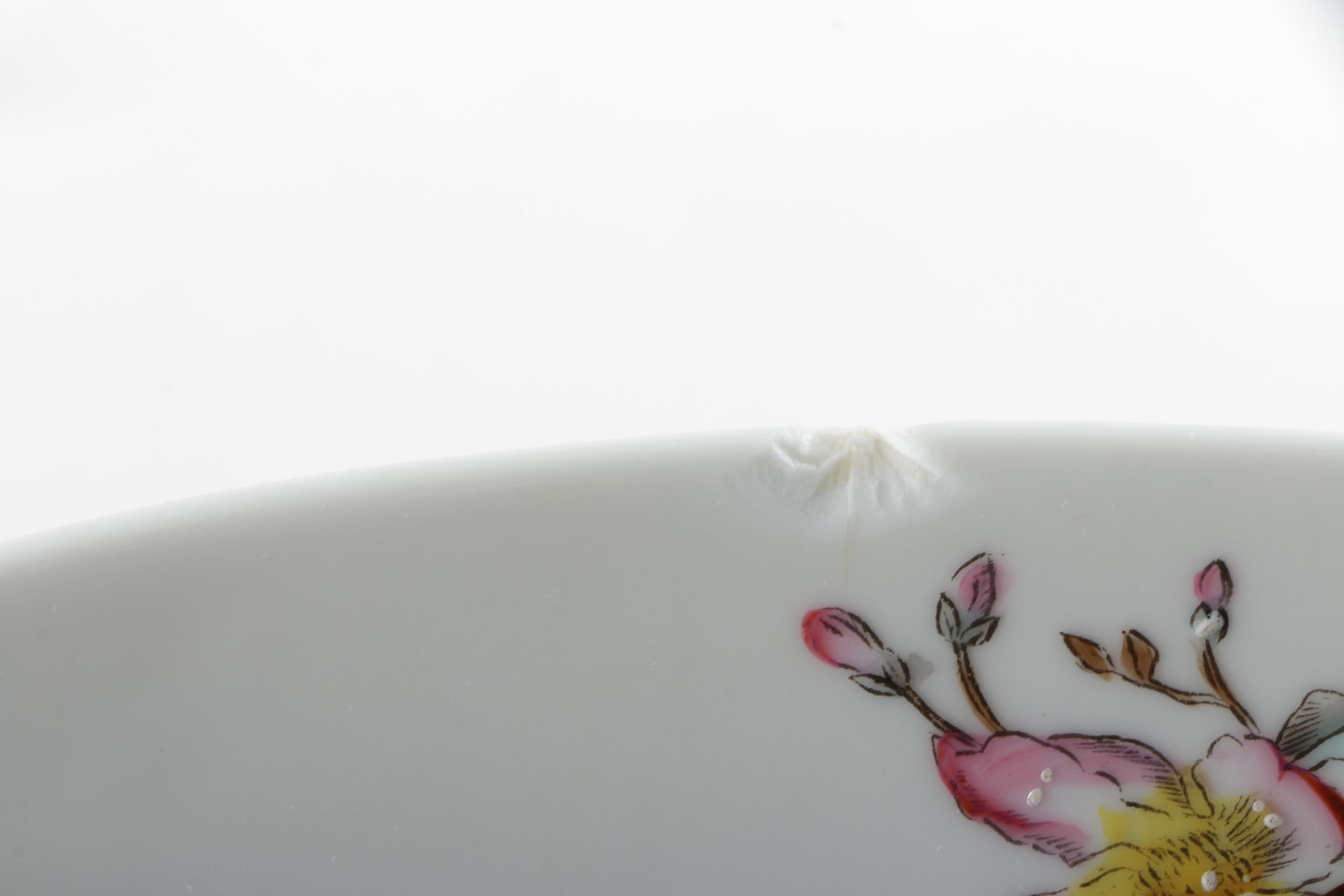 Pair of Floral Ceramic Serving Platters