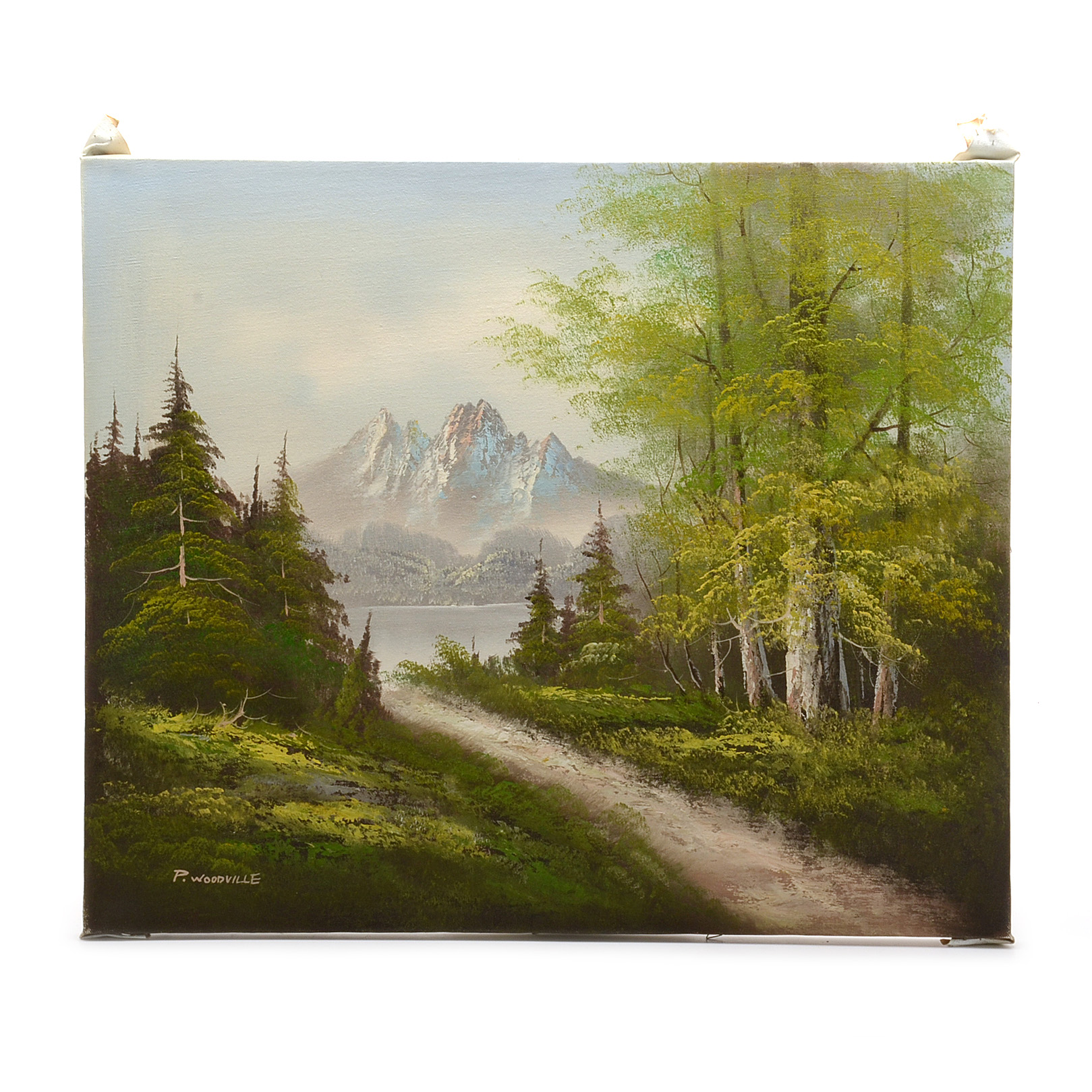 P. Woodville Original Oil Painting on Canvas