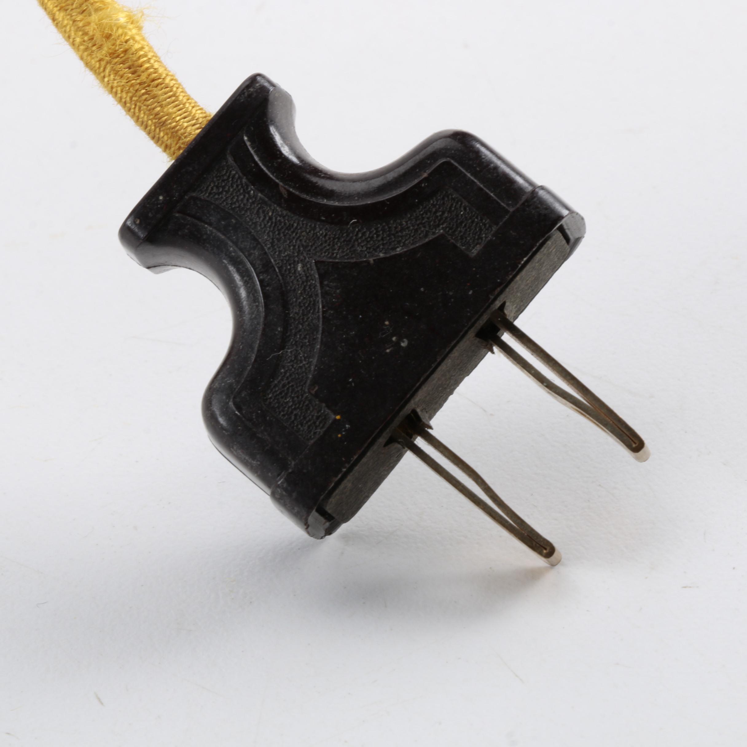 Vintage Converted Glass Oil Lamp with Globe Shade