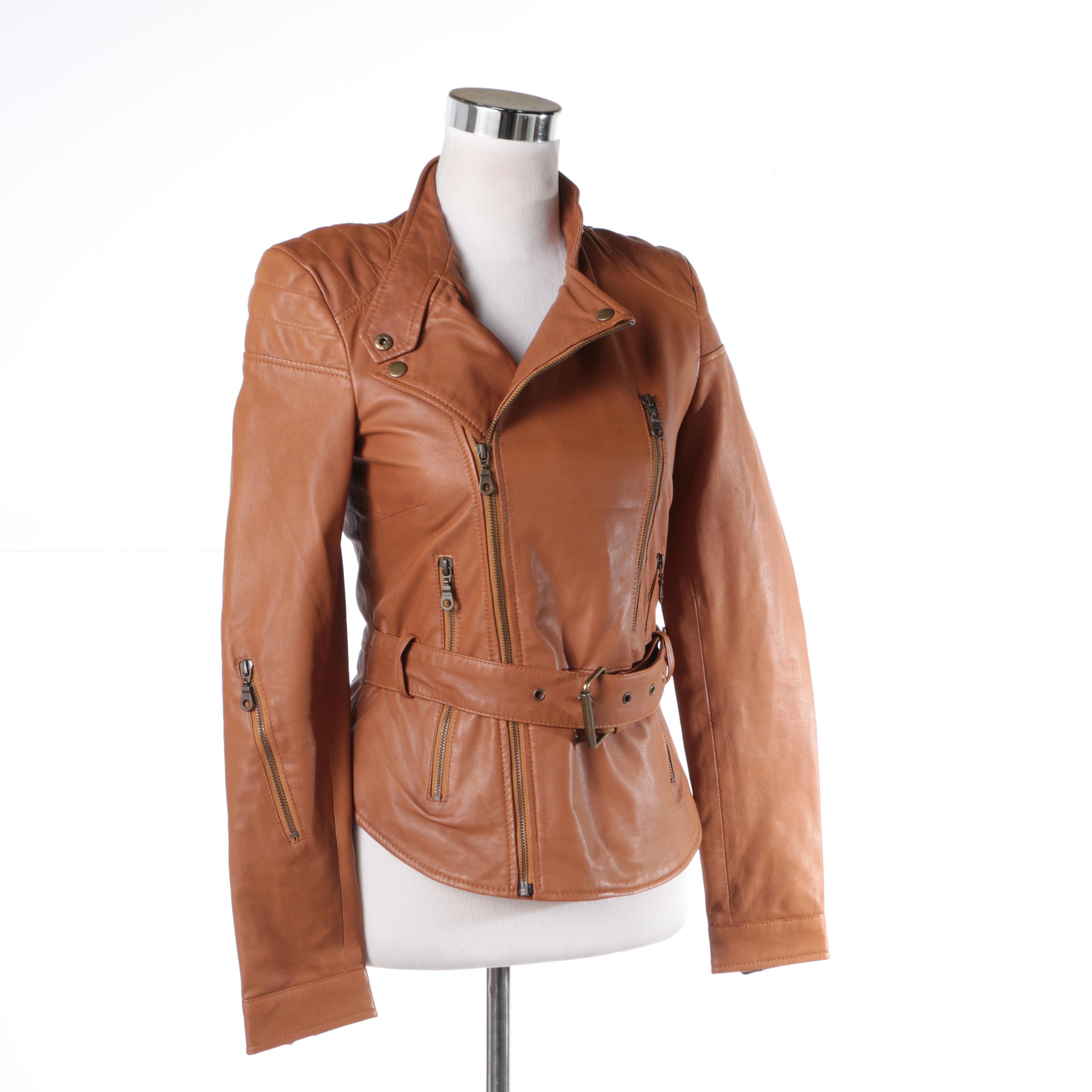 Women's Kenna-T leather Motorcycle Jacket