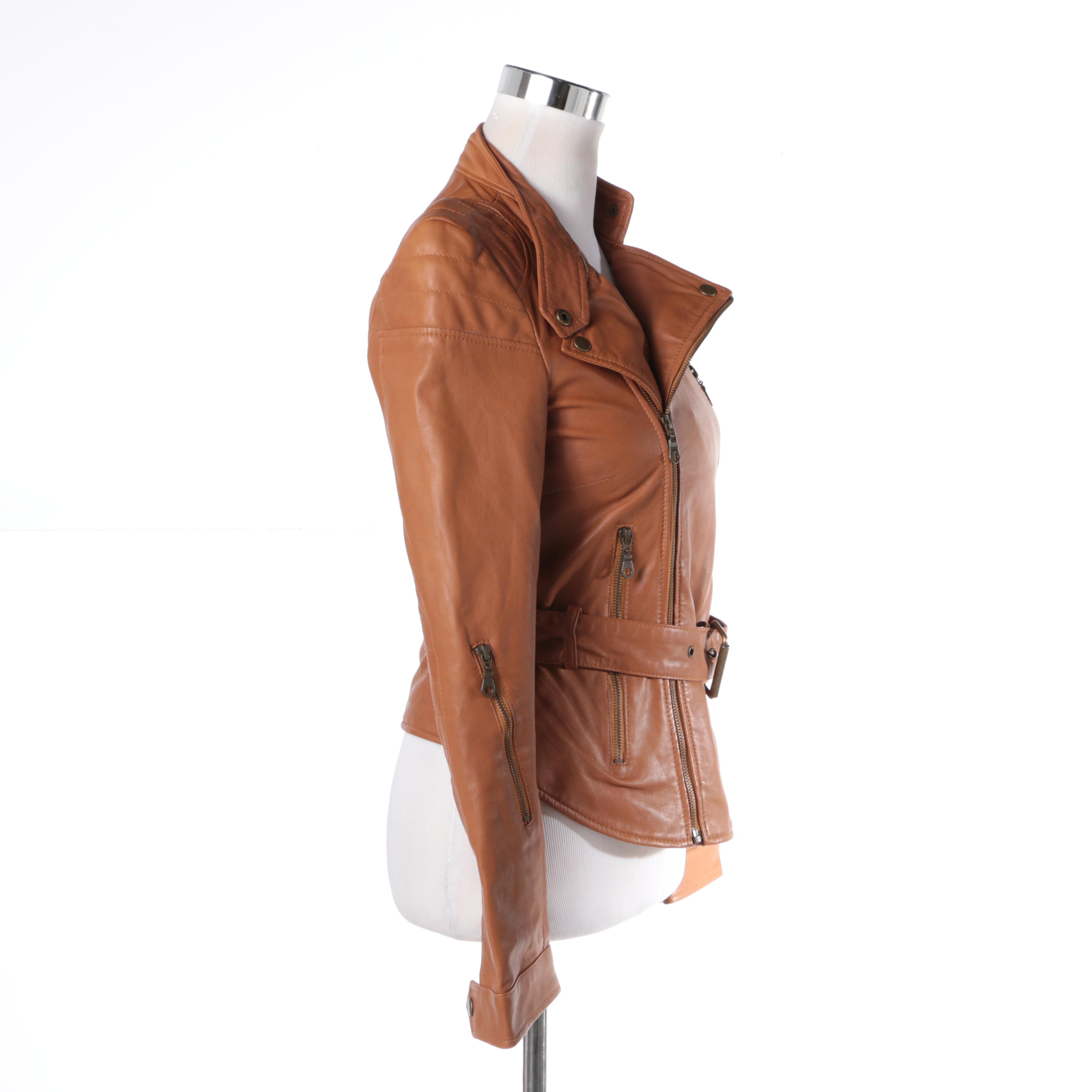 Women's Kenna-T leather Motorcycle Jacket