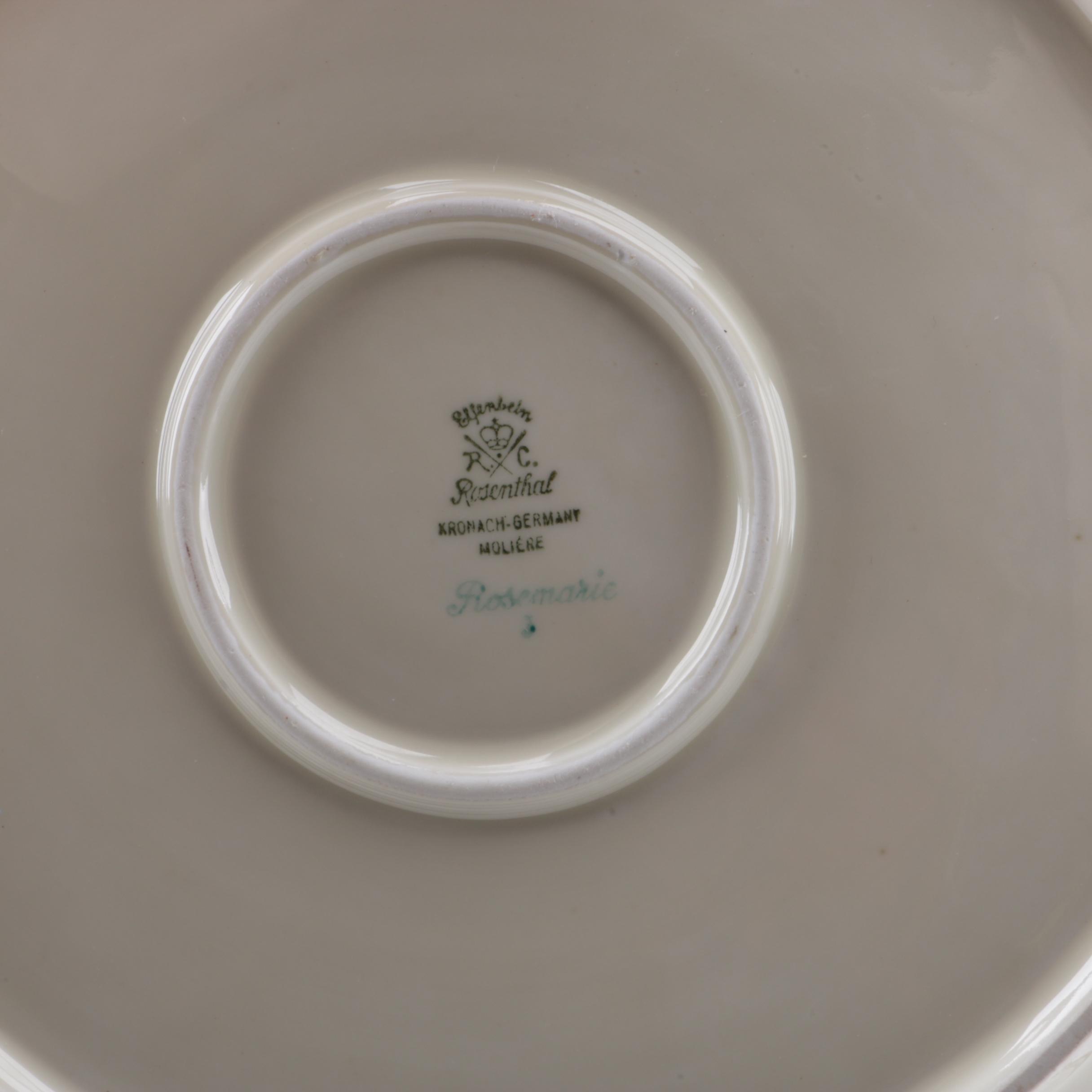 Porcelain Serveware Including Rosenthal