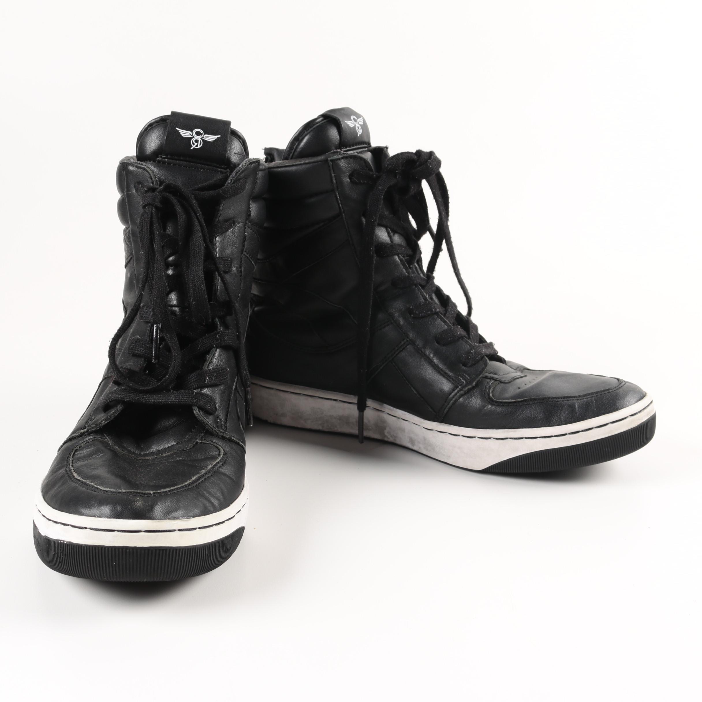 Men's Creative Recreation Black High Top Sneakers