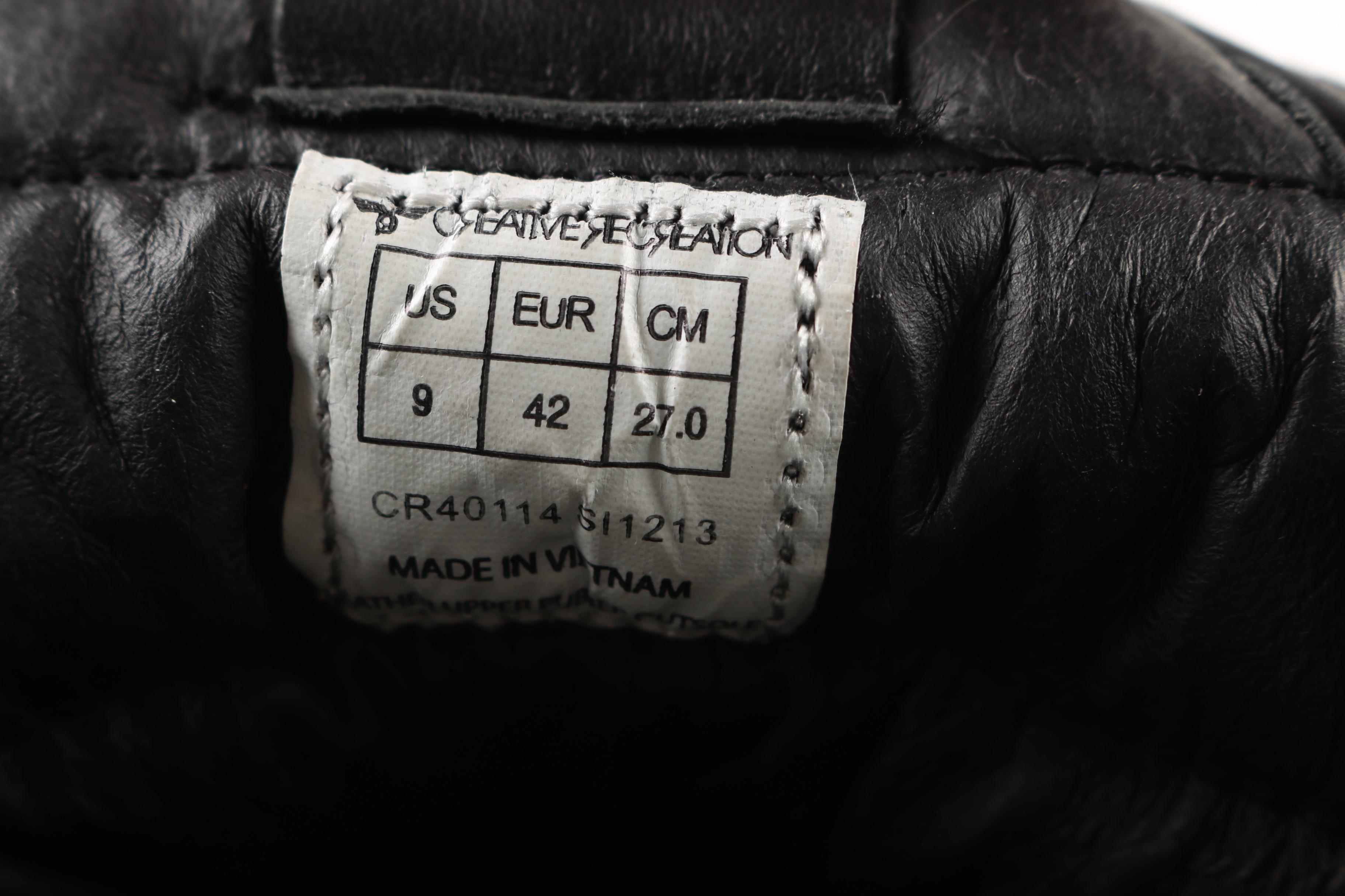 Men's Creative Recreation Black High Top Sneakers