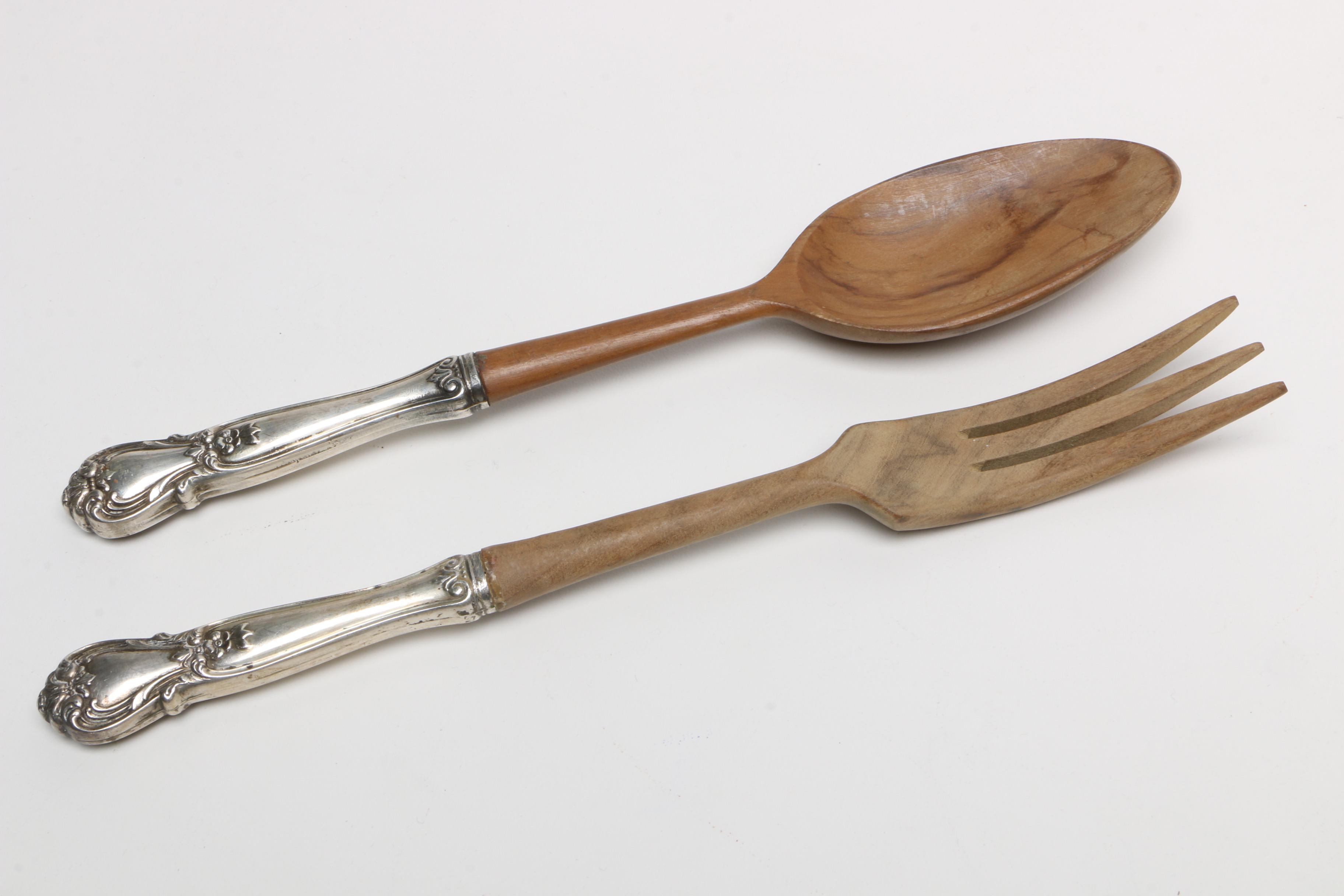 Web Silver Co. Sterling Handled Servers and Gorham Sterling Silver Flatware