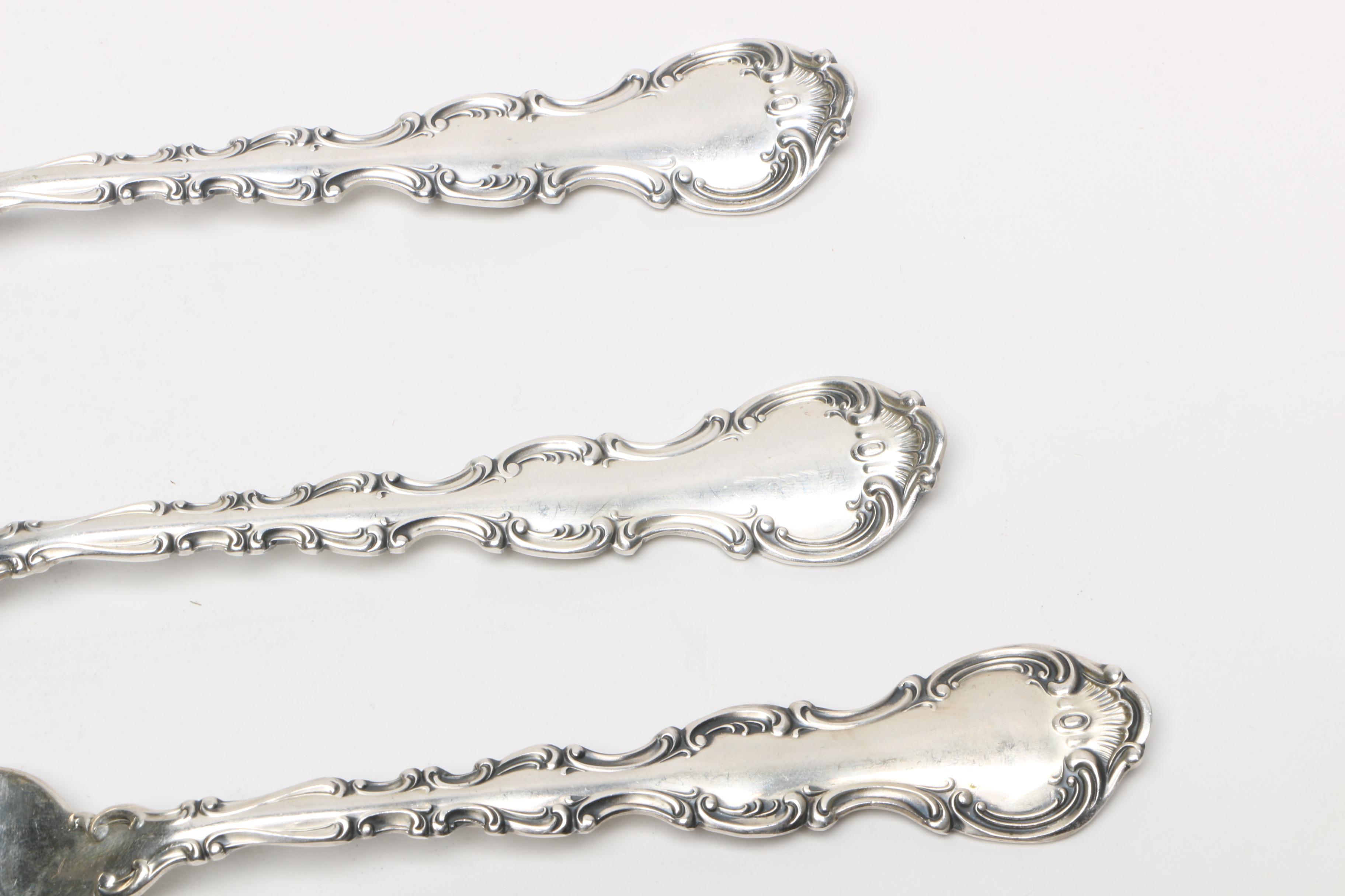 Web Silver Co. Sterling Handled Servers and Gorham Sterling Silver Flatware