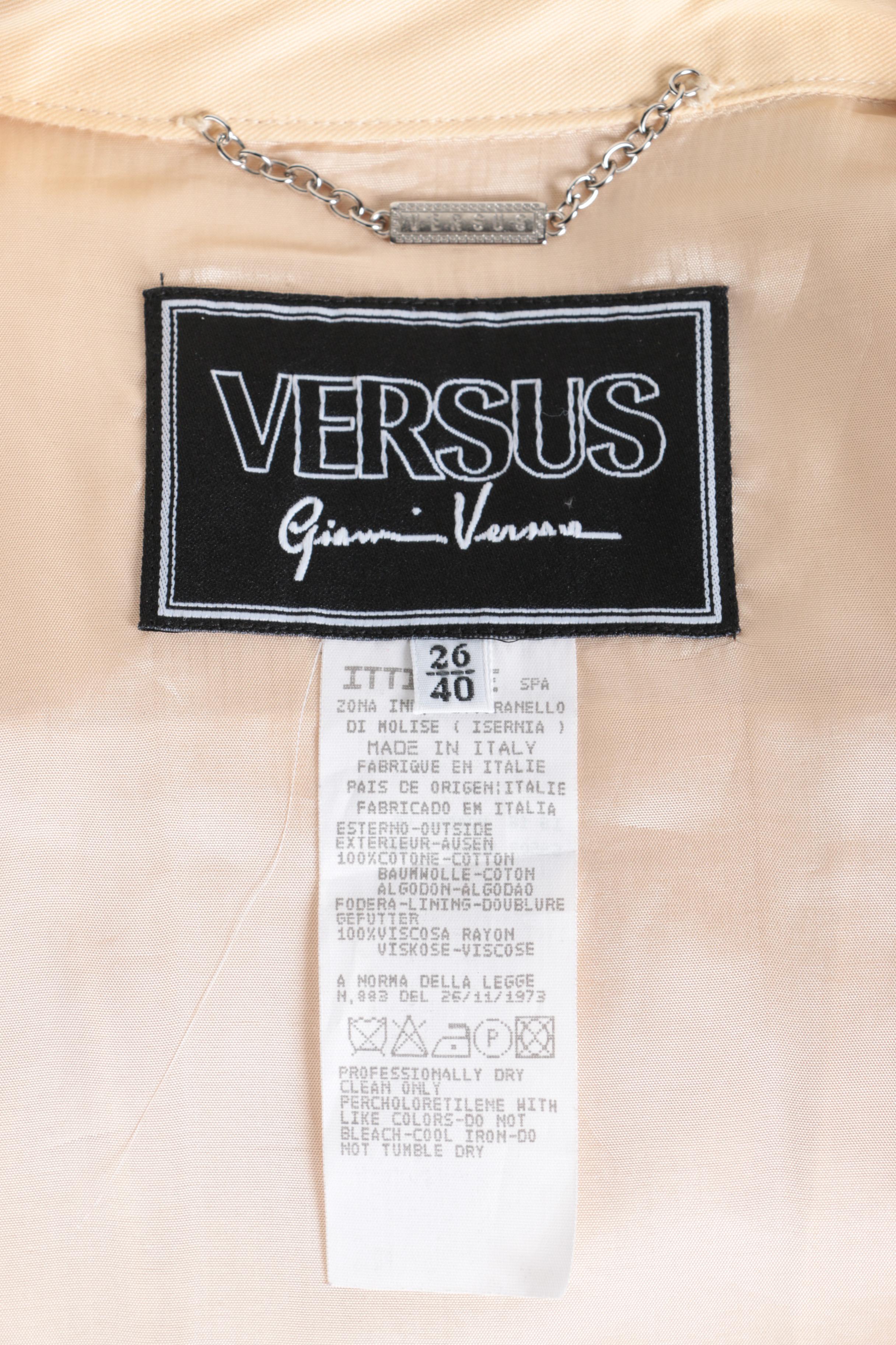 Versus Gianni Versace Crop Jacket